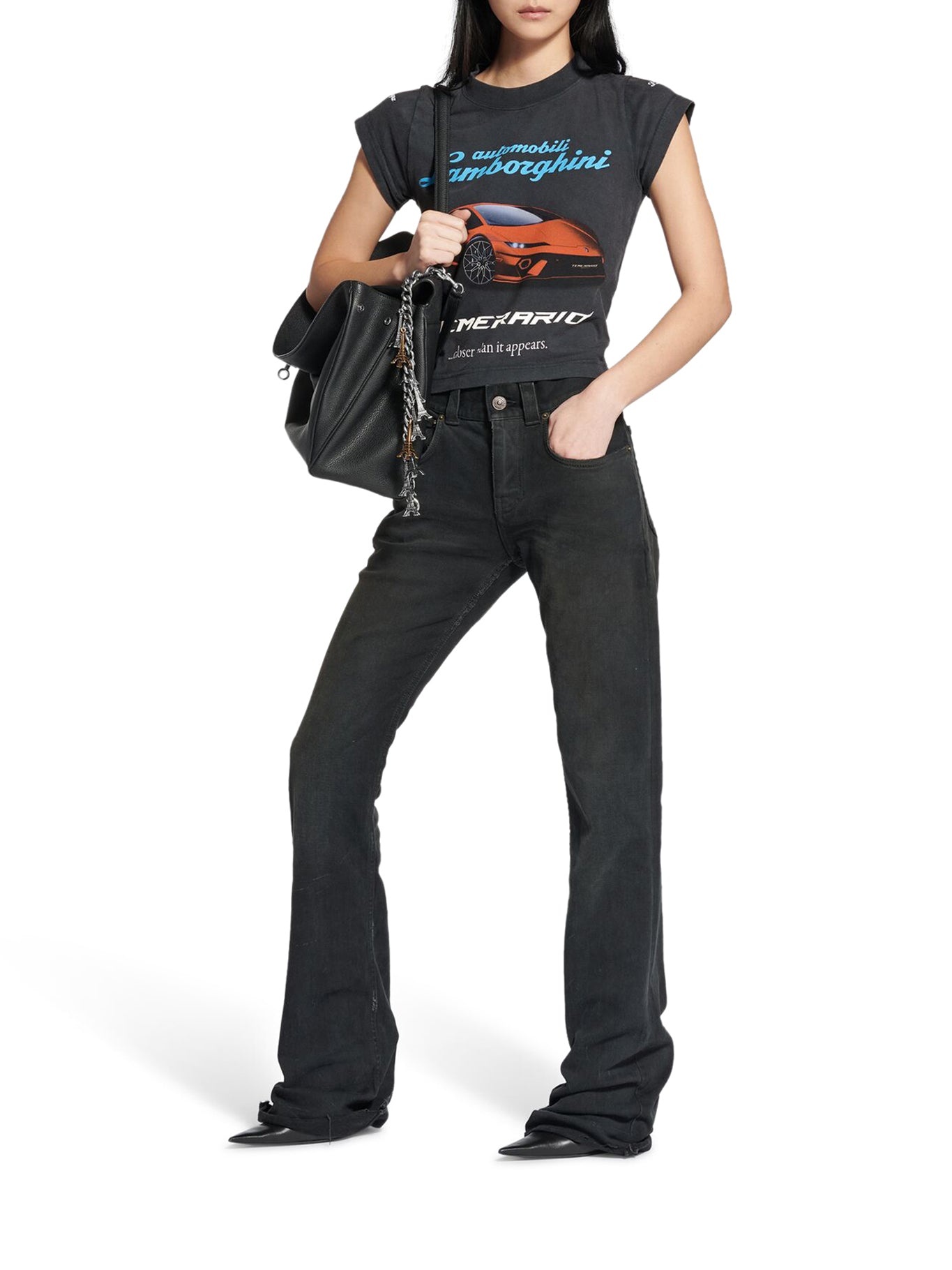 SLIM FIT BOOTCUT PANTS - 1