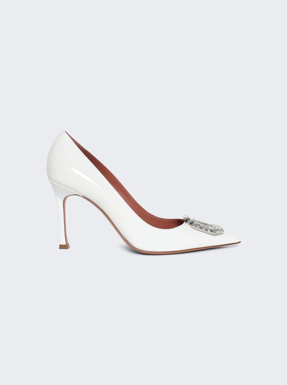 Camelia Patent Leather Pumps White - 1