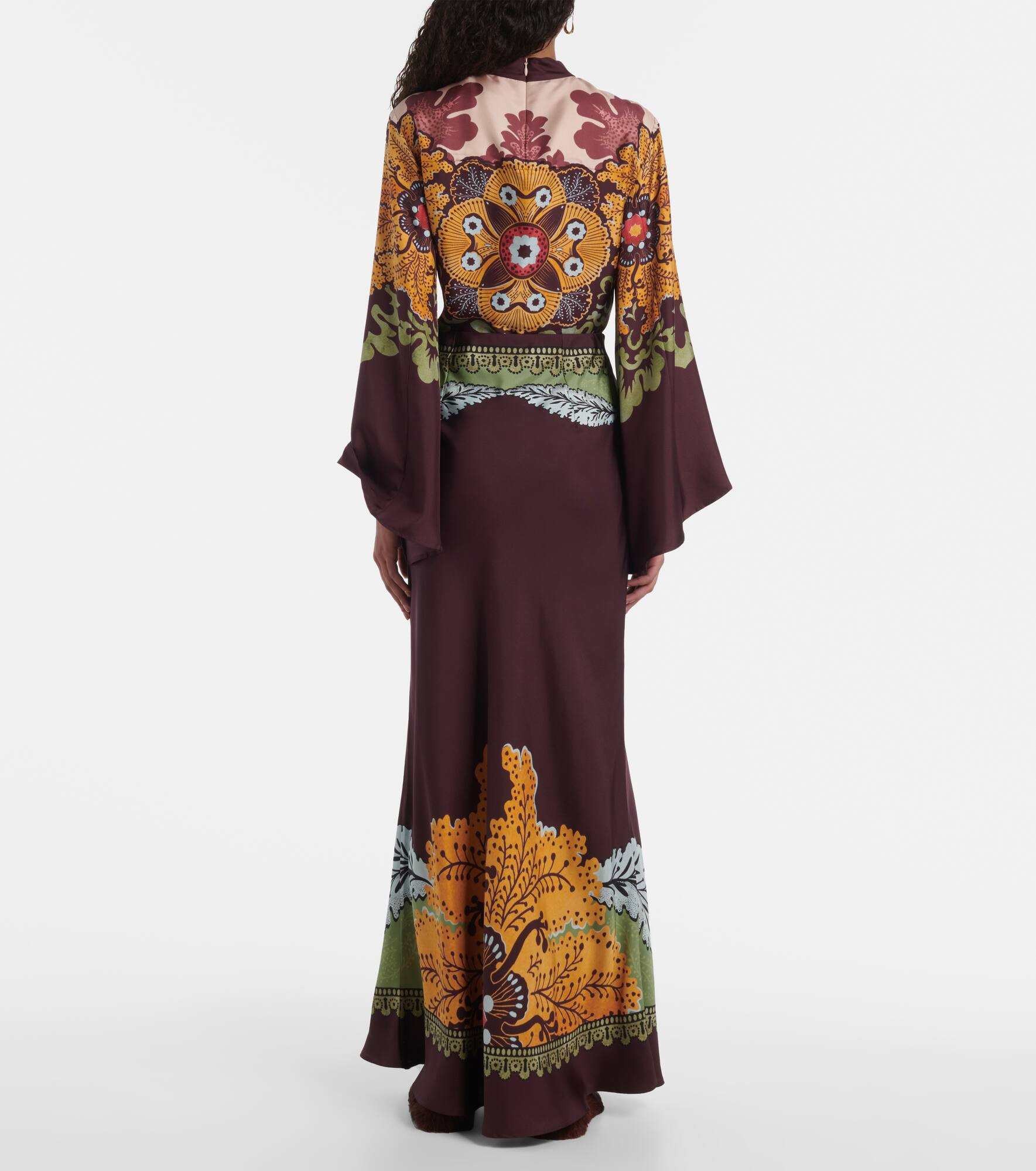 Sleek Placée silk maxi skirt - 3