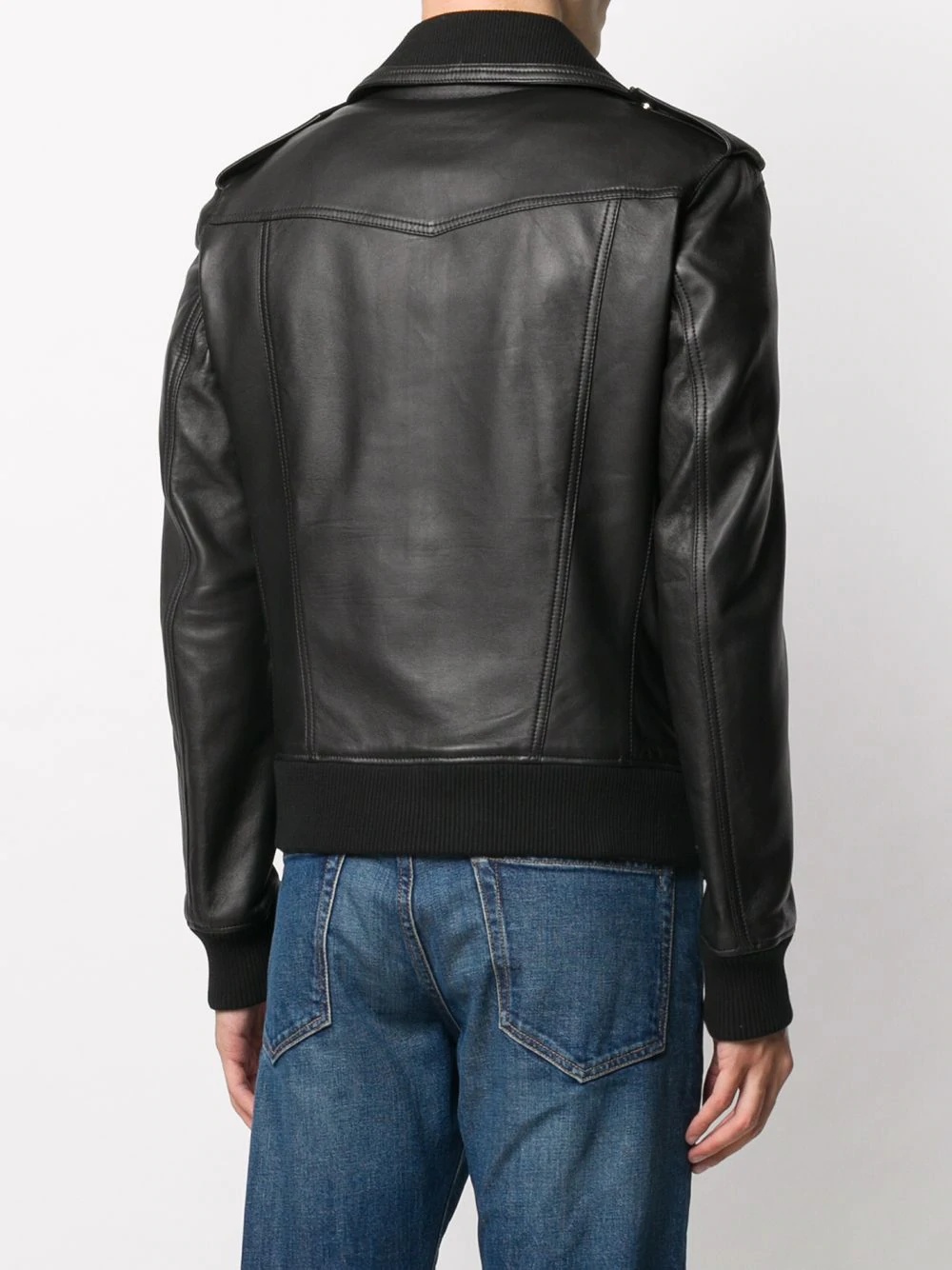 leather biker jacket - 4