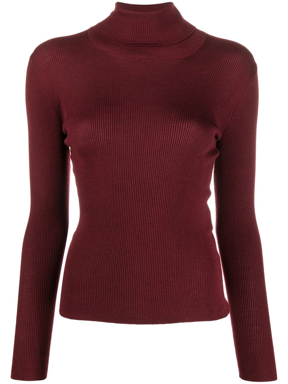 ribbed turtleneck jumper - 1