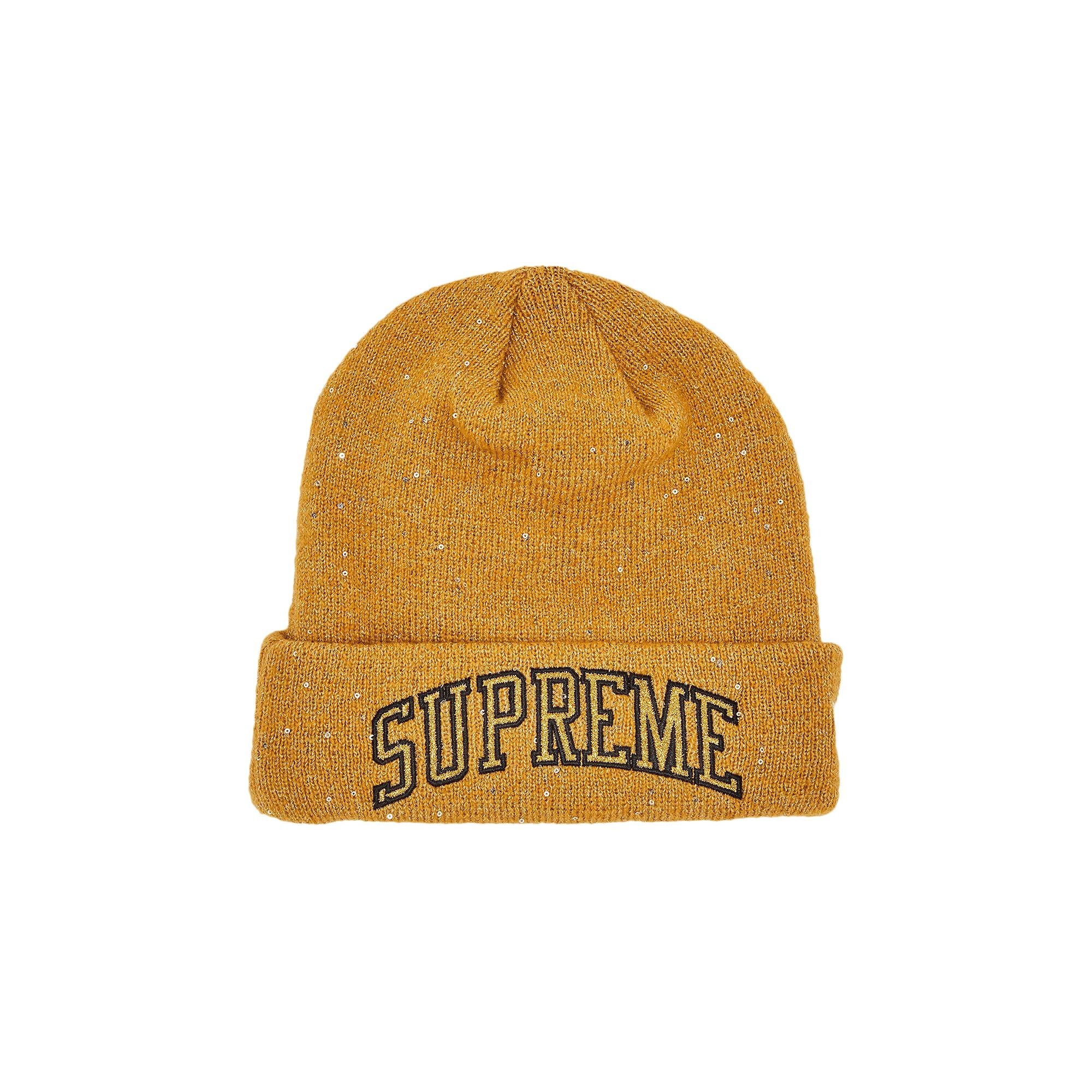 Supreme Supreme x New Era Metallic Arc Beanie 'Gold' | REVERSIBLE