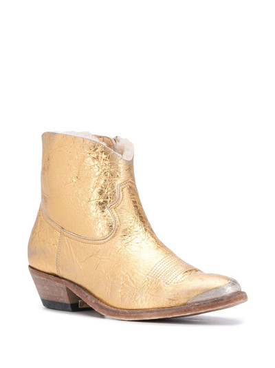 Golden Goose metallic cowboy boots outlook