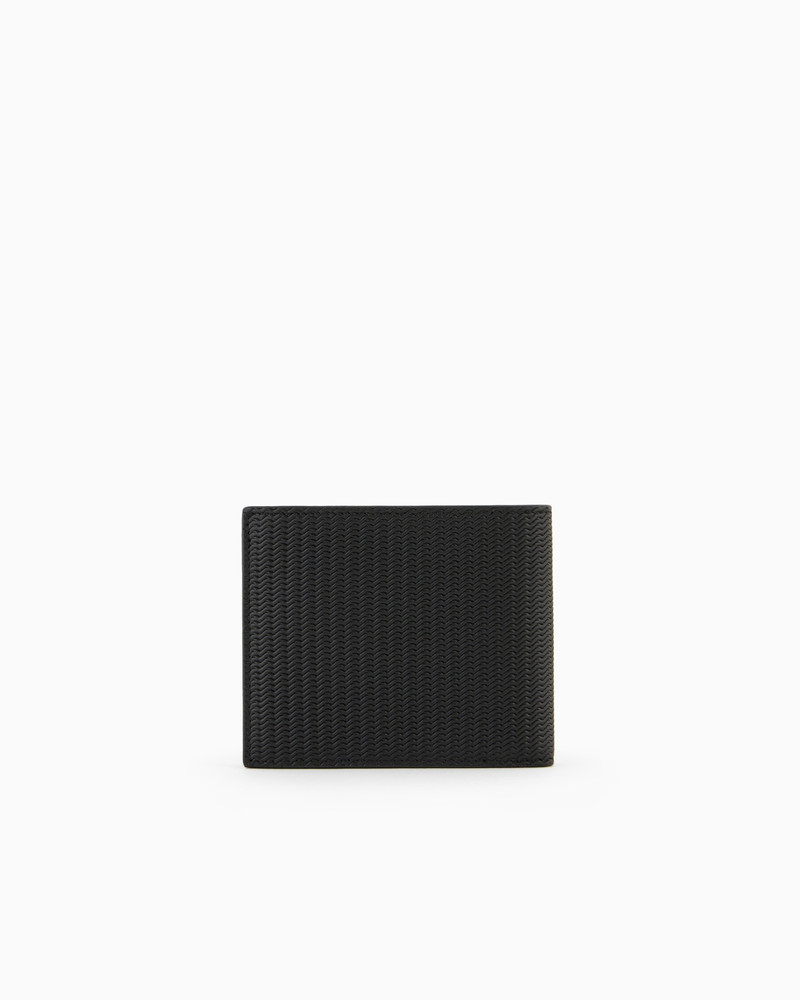 GIORGIO ARMANI Bifold wallet in embossed leather outlook