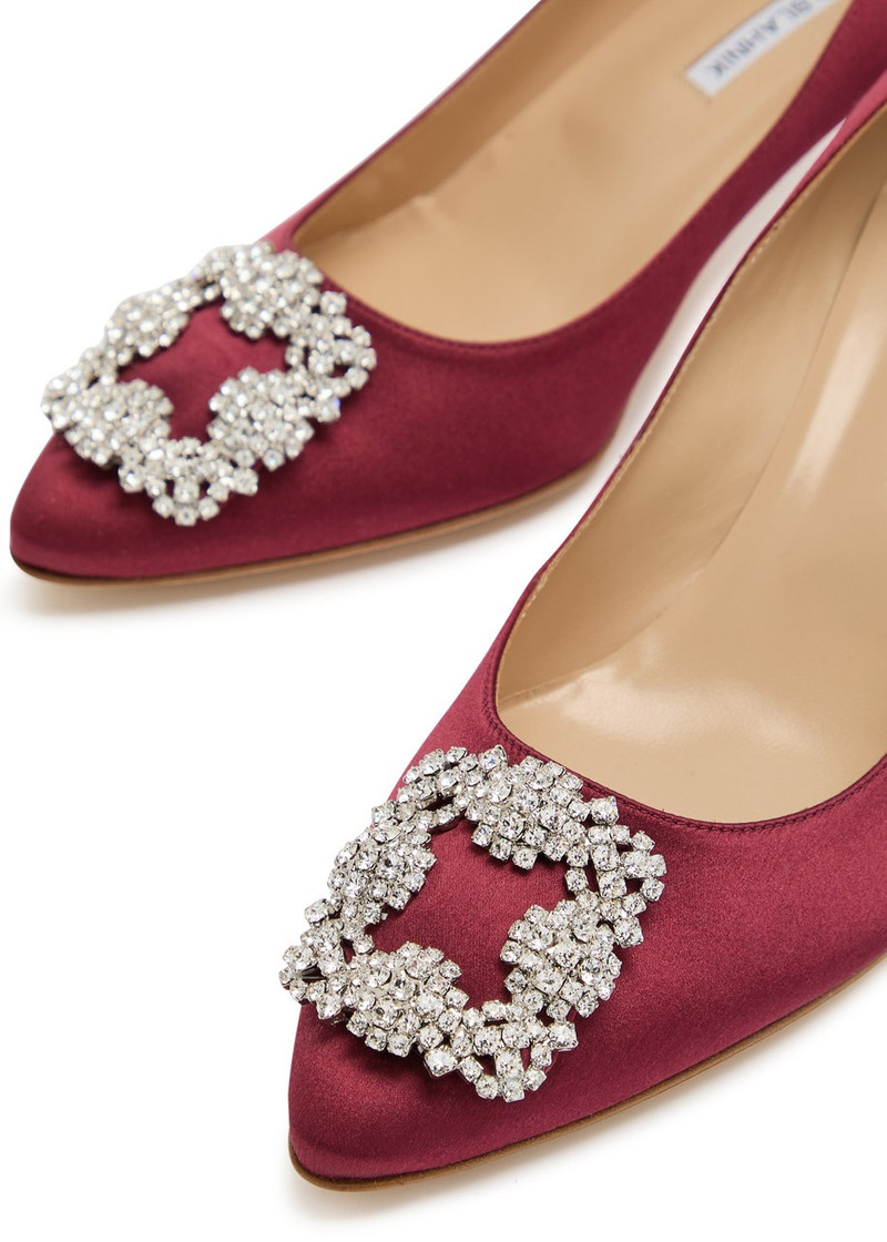 Manolo Blahnik Hangisi 50 Satin Pumps 3