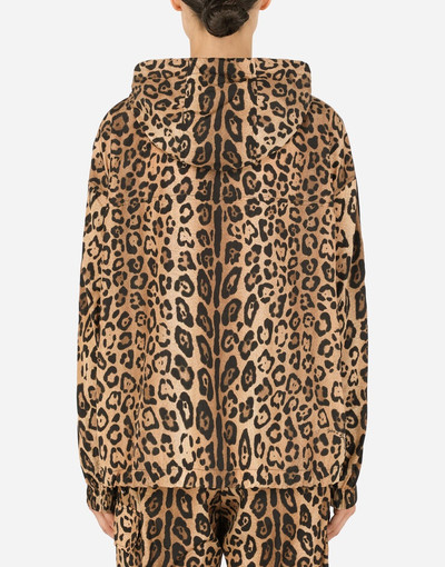 Dolce & Gabbana Leopard-print nylon anorak outlook