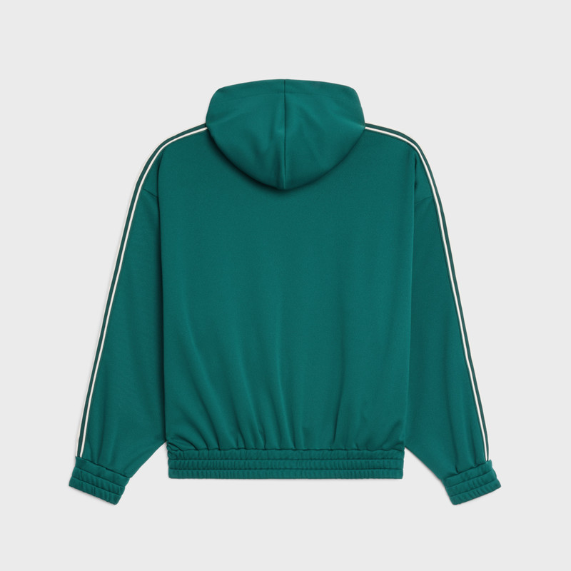 CELINE REVERSIBLE CELINE ZIP-UP HOODIE IN JERSEY outlook