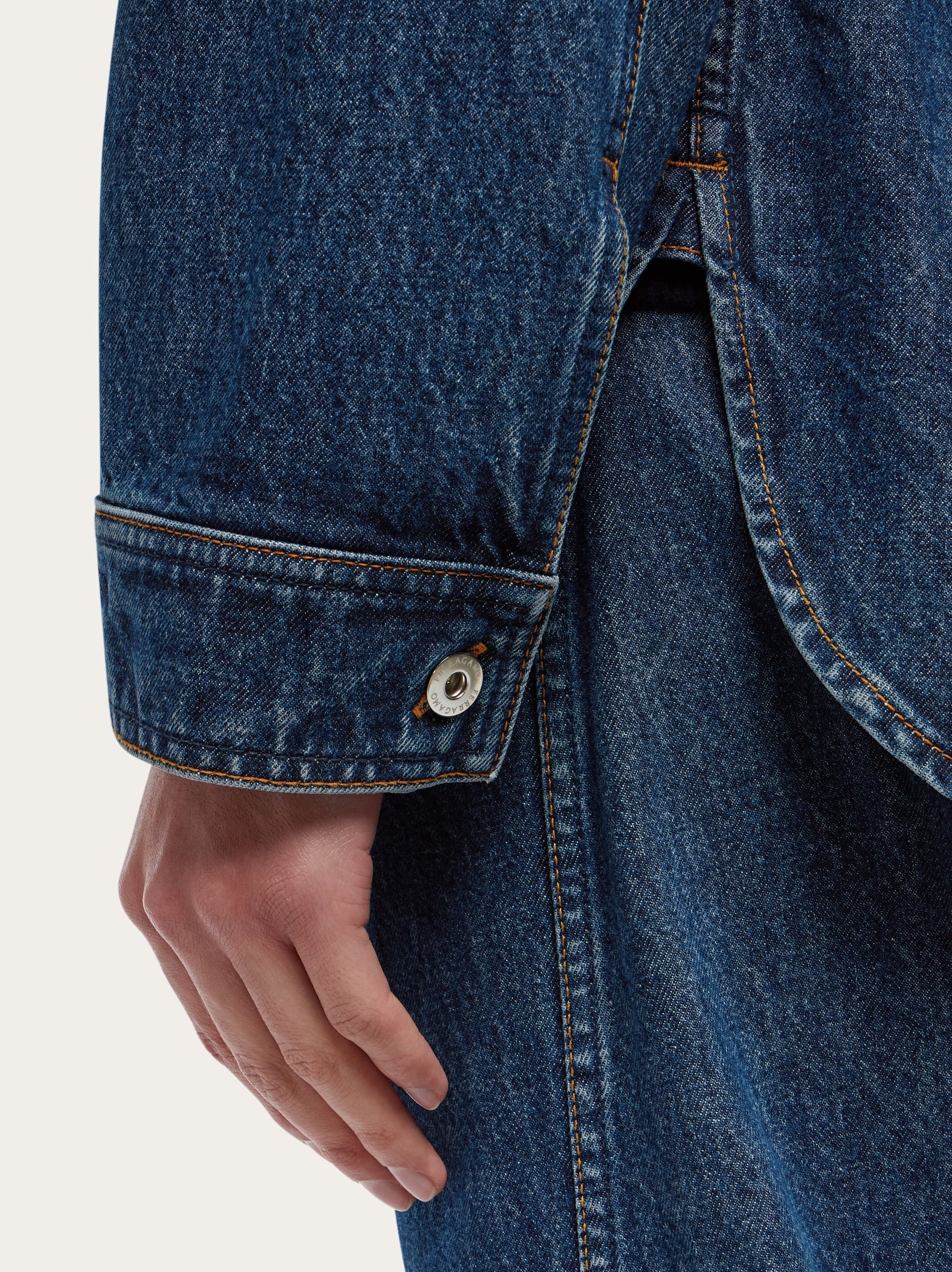 Denim shacket - 5