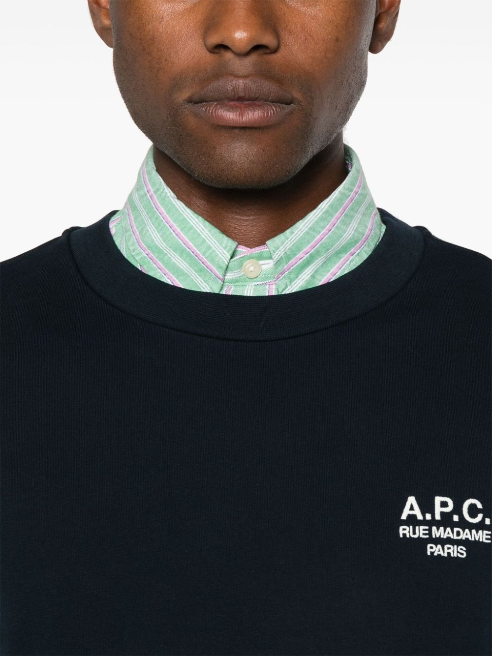 embroidered-logo sweatshirt - 6