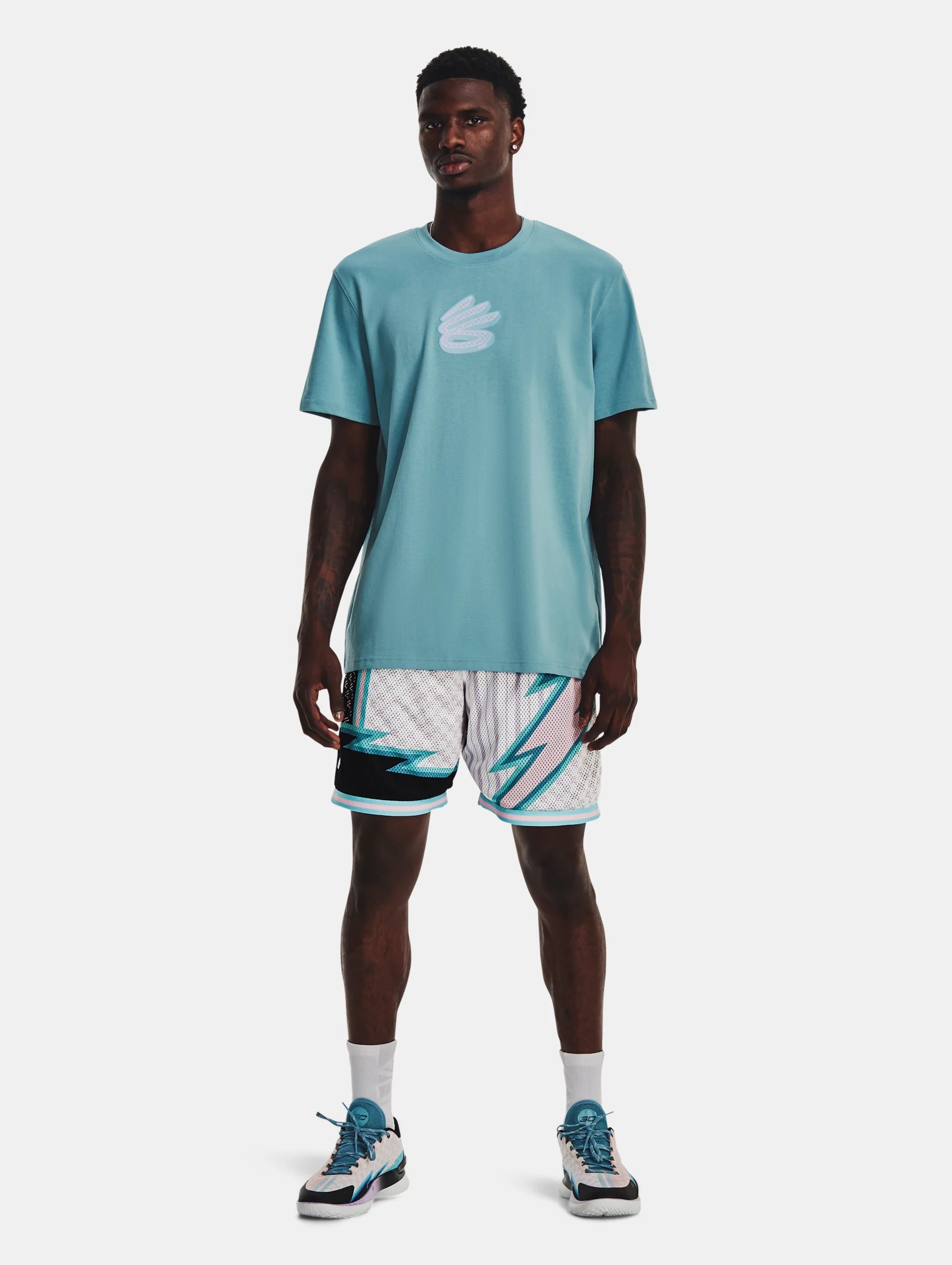 Men's Curry Logo Heavyweight Short Sleeve - 5