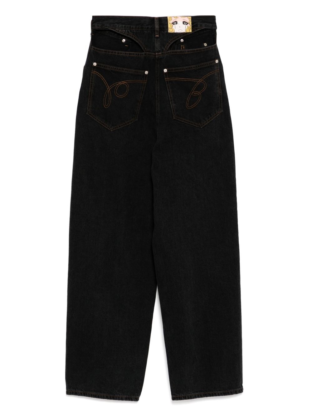 panty cutout jeans - 2