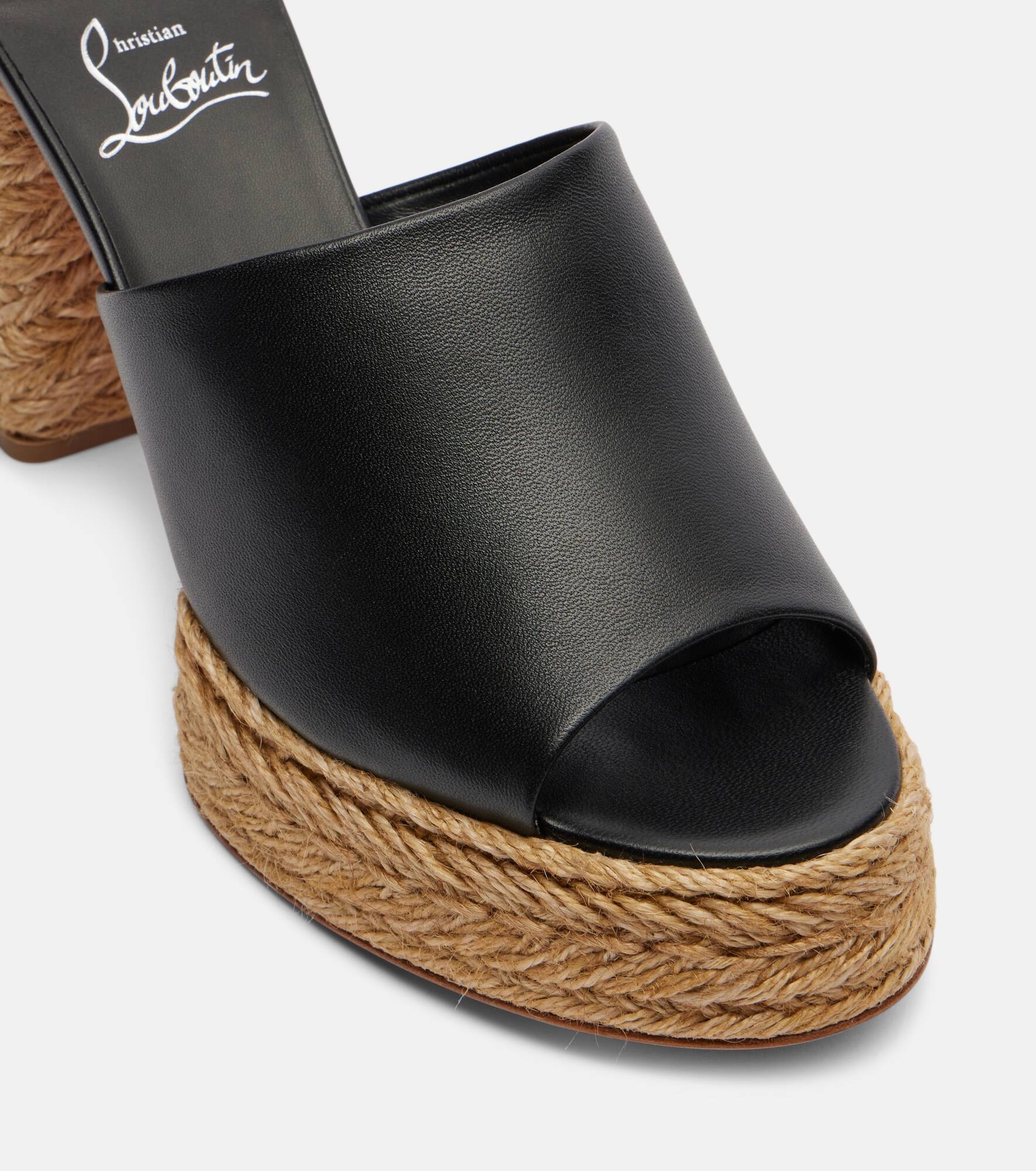 Calakala 85 leather platform mules - 5