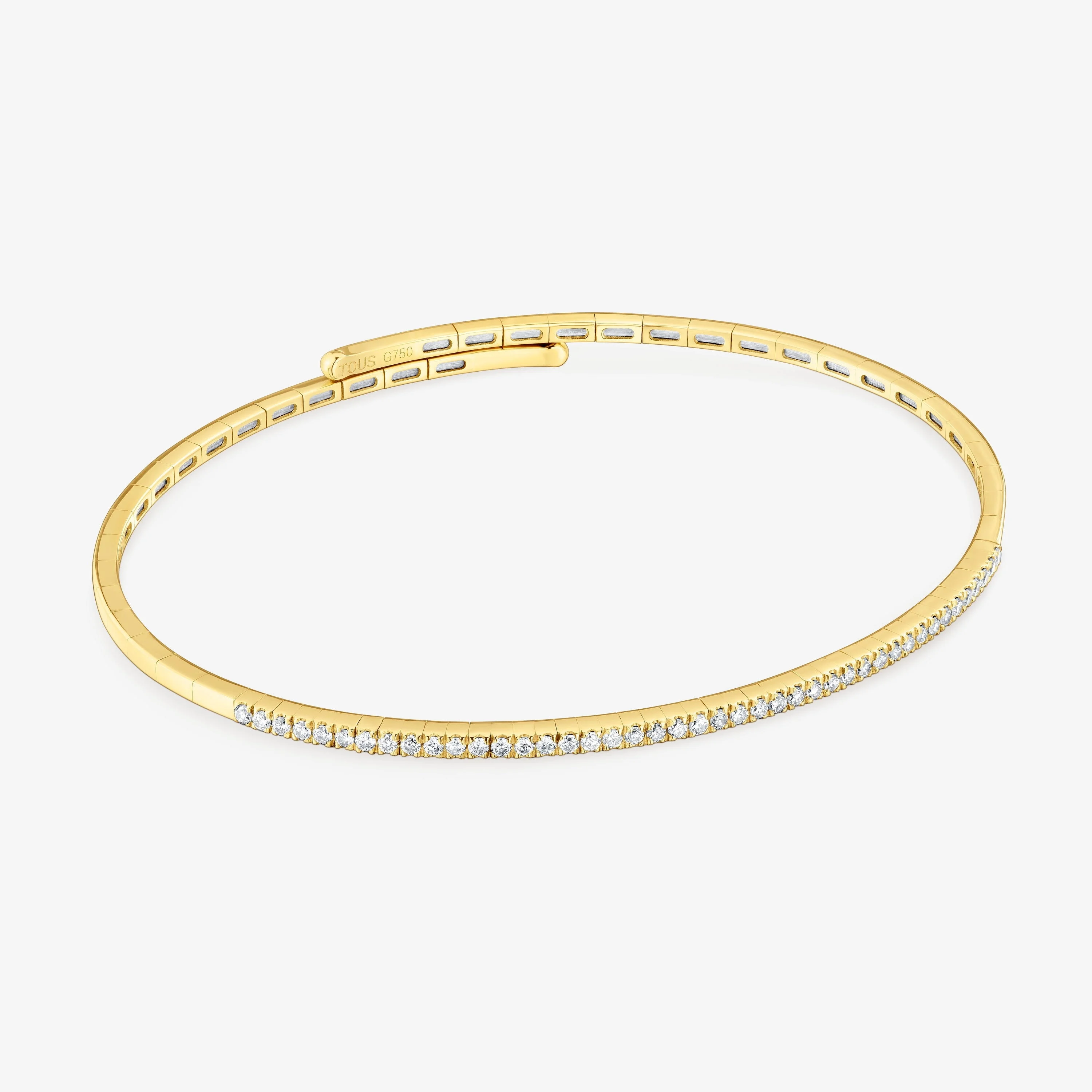 18K solid gold Bracelet with diamonds Les Classiques - 1