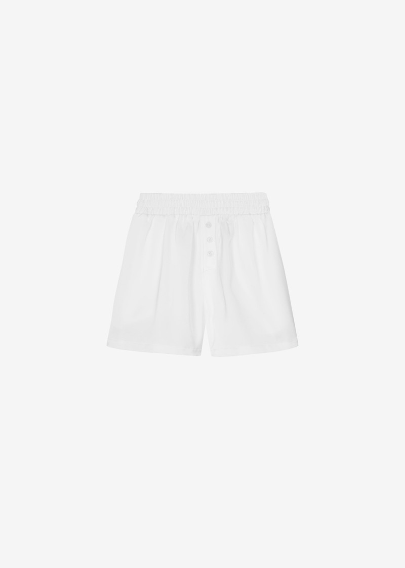 Ilsen Satin Boxer Shorts - White 1