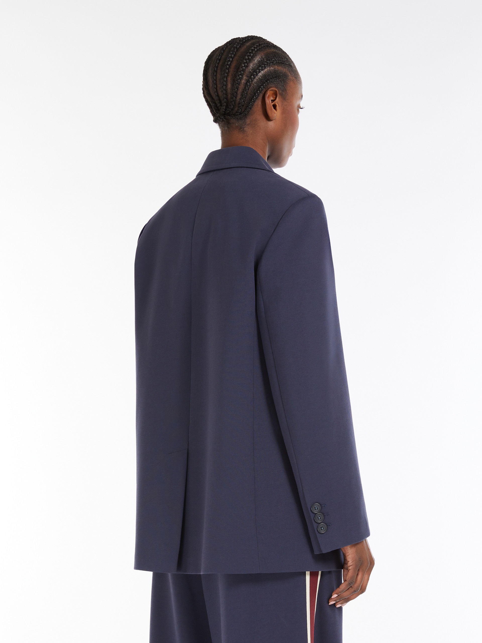 BRAMA Jersey blazer with embroidery - 4