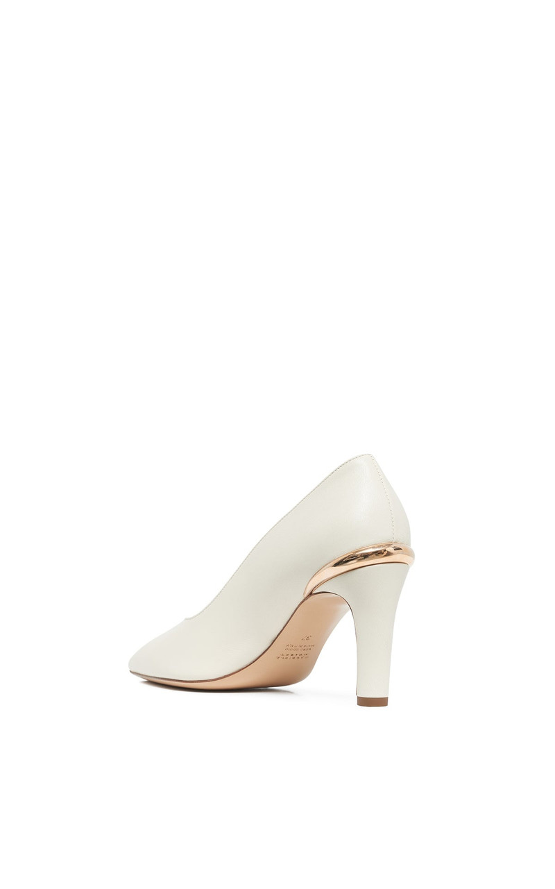 GABRIELA HEARST Edwina High Heel Stiletto Pump in Ivory Nappa Leather outlook