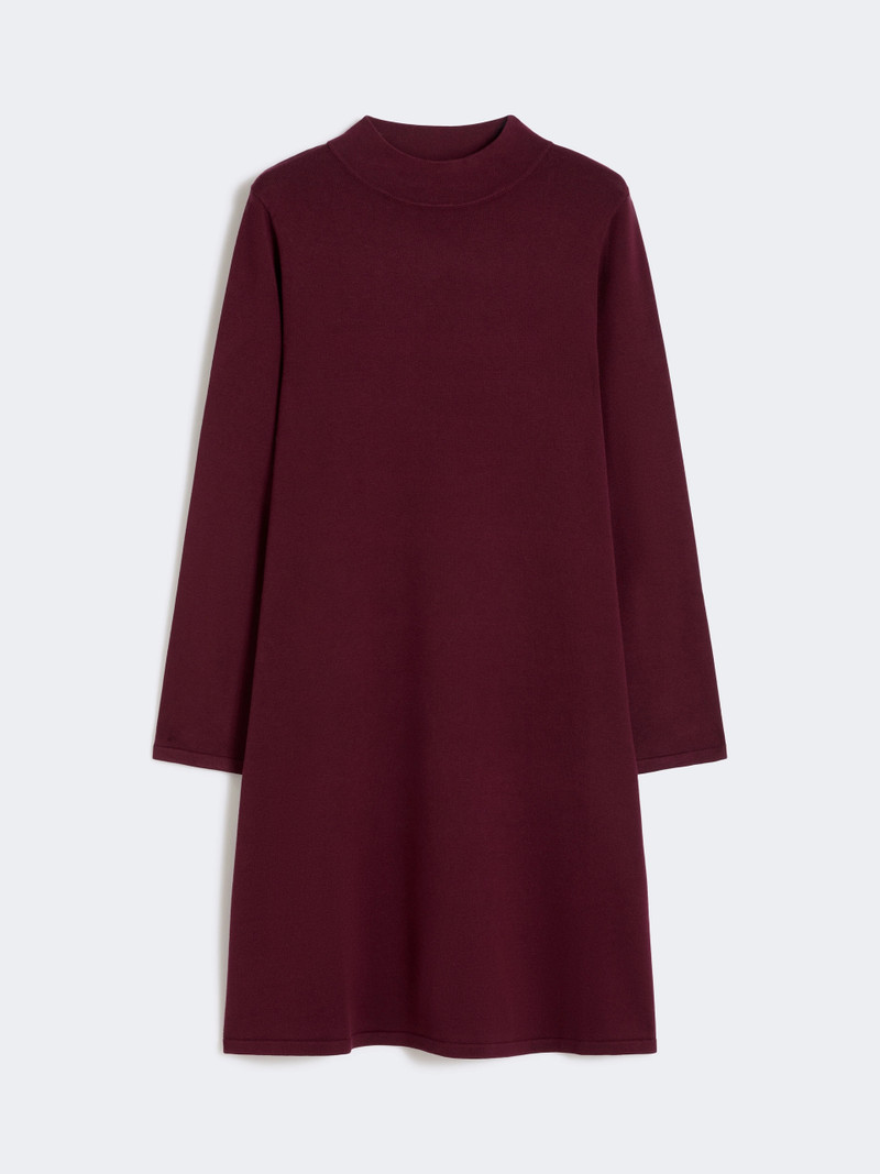 MASTER Stretch viscose yarn dress - BORDEAUX 1