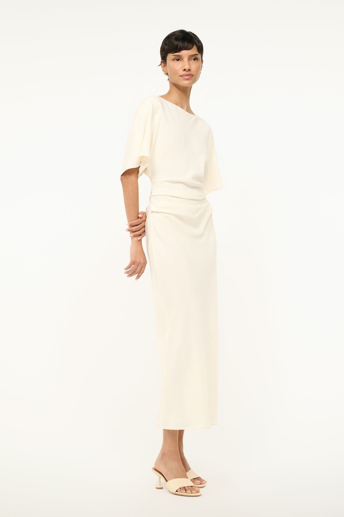 STAUD AMELIE DRESS IVORY - 4
