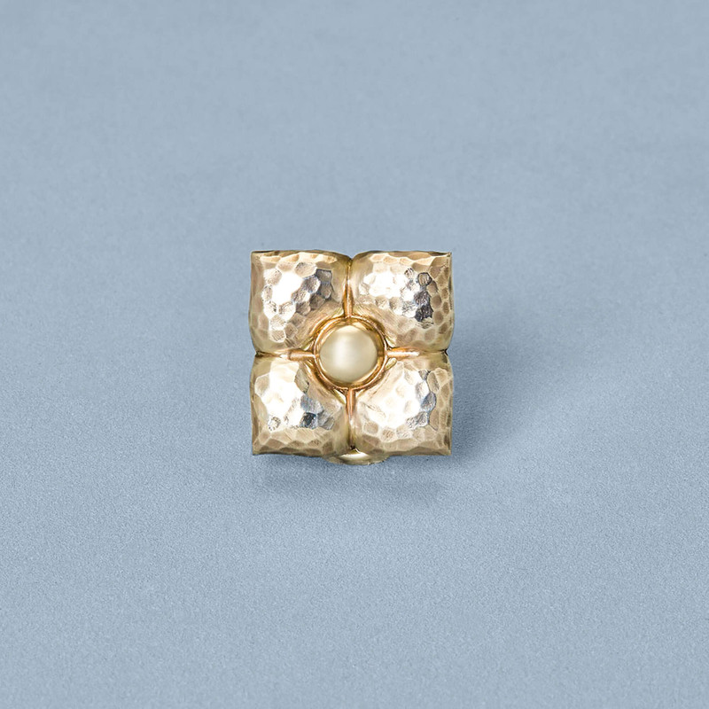 Vintage Silver Flower Clip On Earrings 3