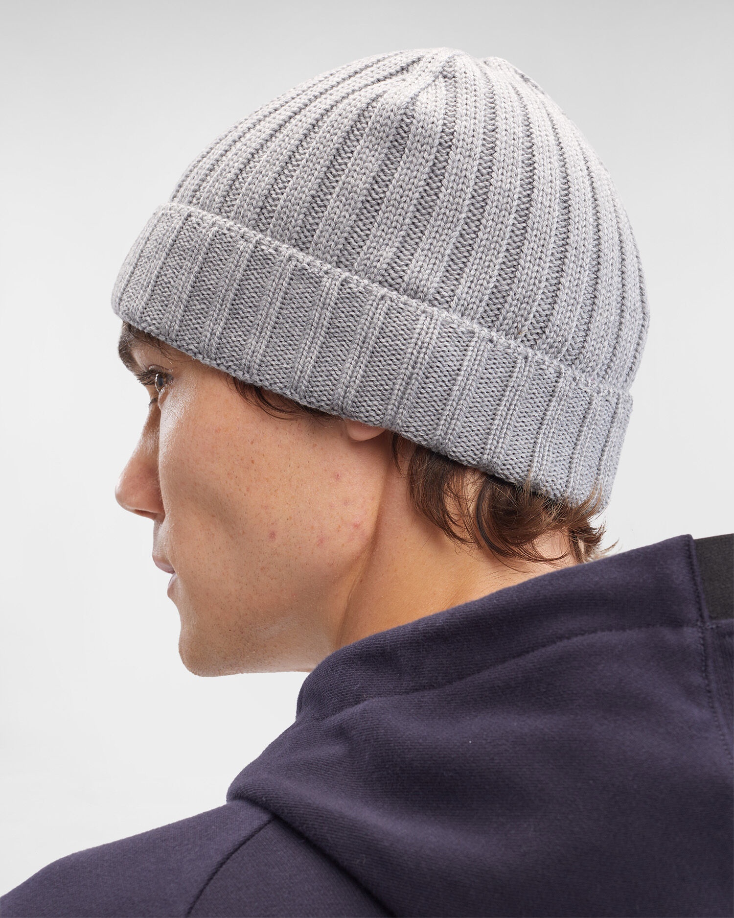 Extra Fine Merino Wool Logo Beanie - 3