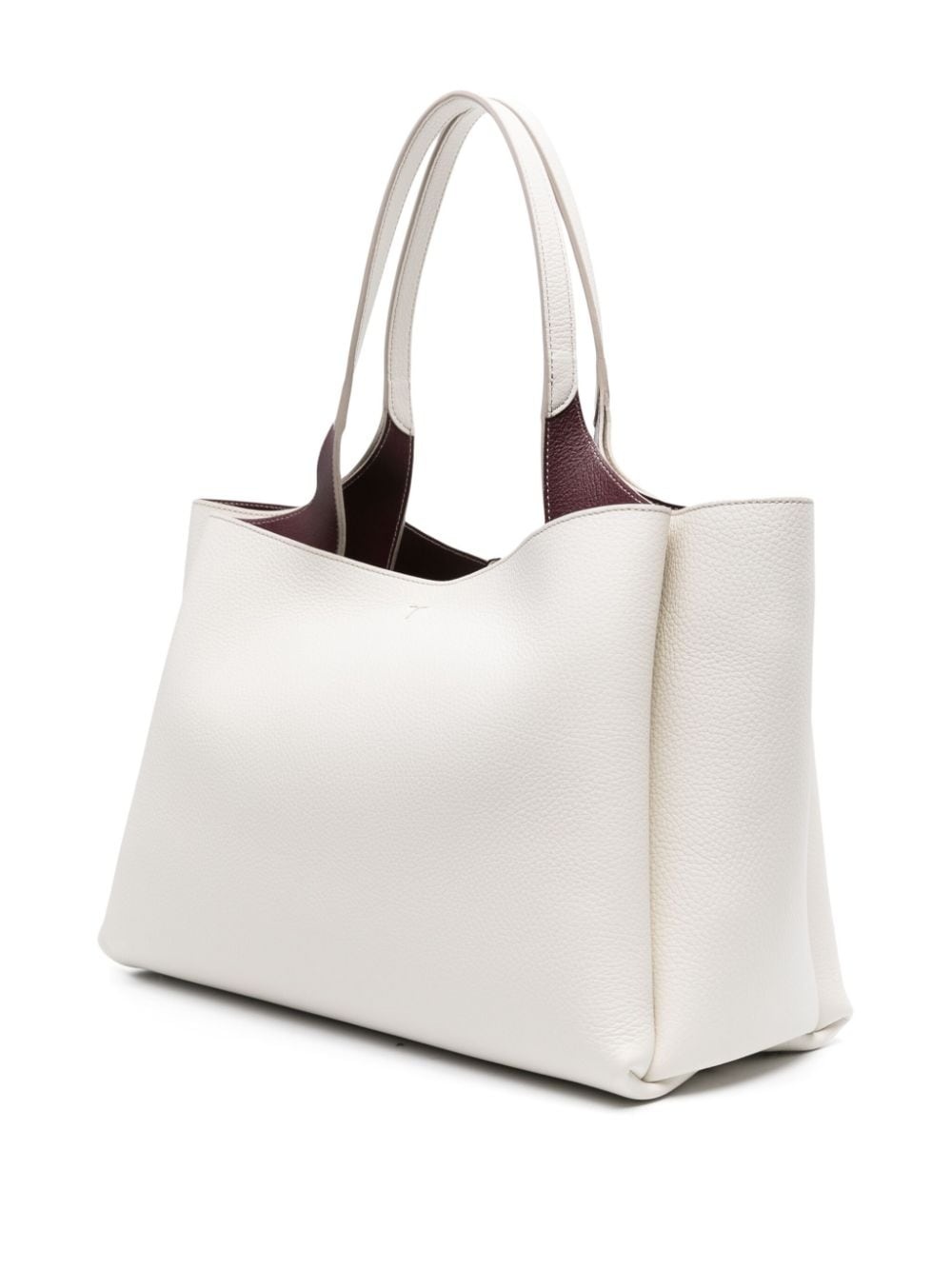 medium leather tote bag - 3