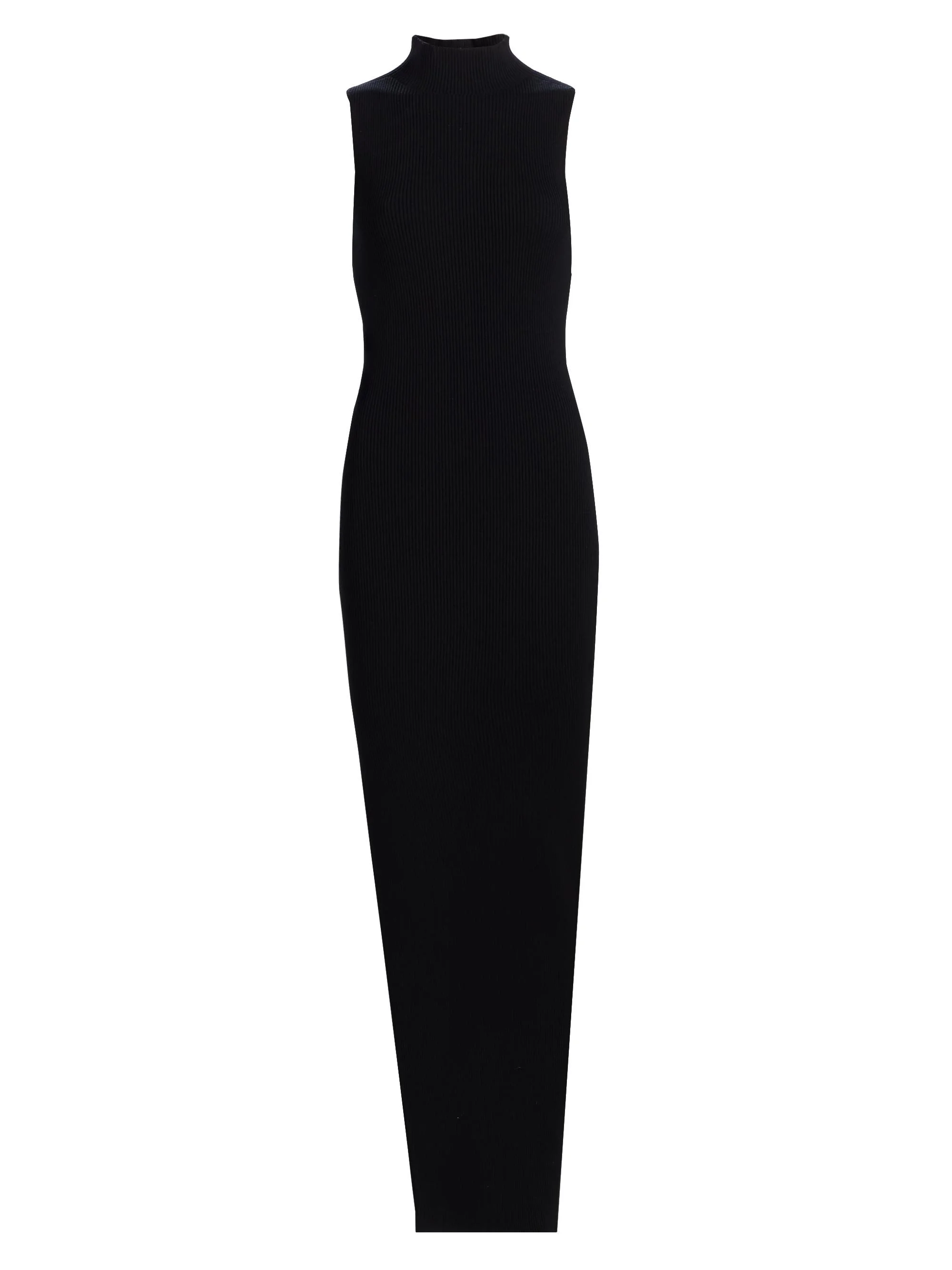 Women's Concordians Wool Rib-Knit Maxi Dress - Black - 1