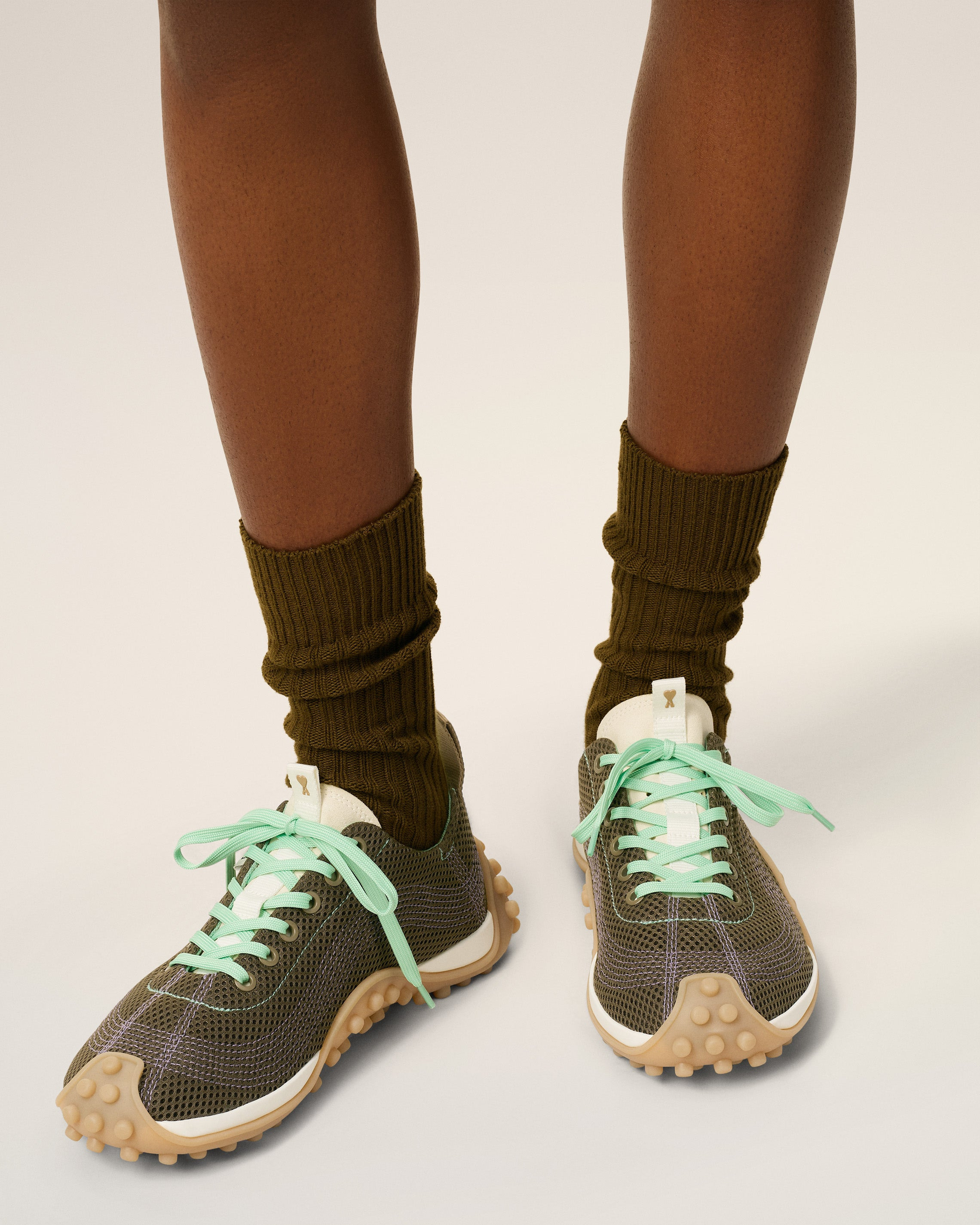 GREEN MESH LOW TOP MIRAGE SNEAKERS - 2