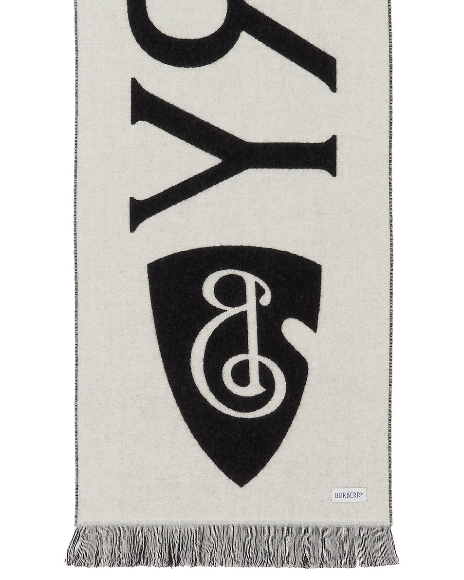 168x33 Text Wool Scarf - 4