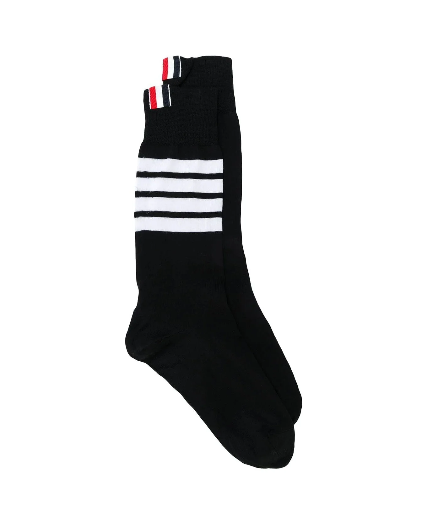 Mid Calf Socks With 4 Bar - 1