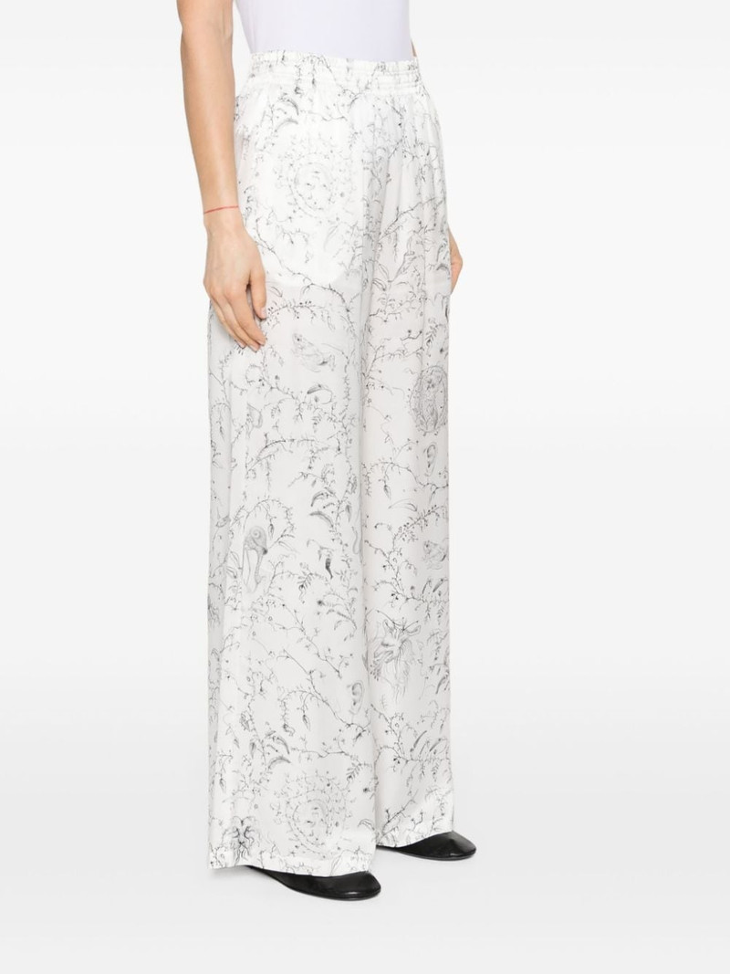 silk satin flared trousers 3