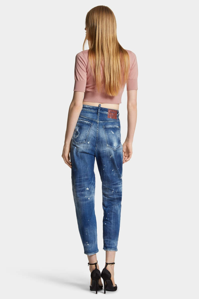 MEDIUM FILO BLU WASH 80'S JEANS 4