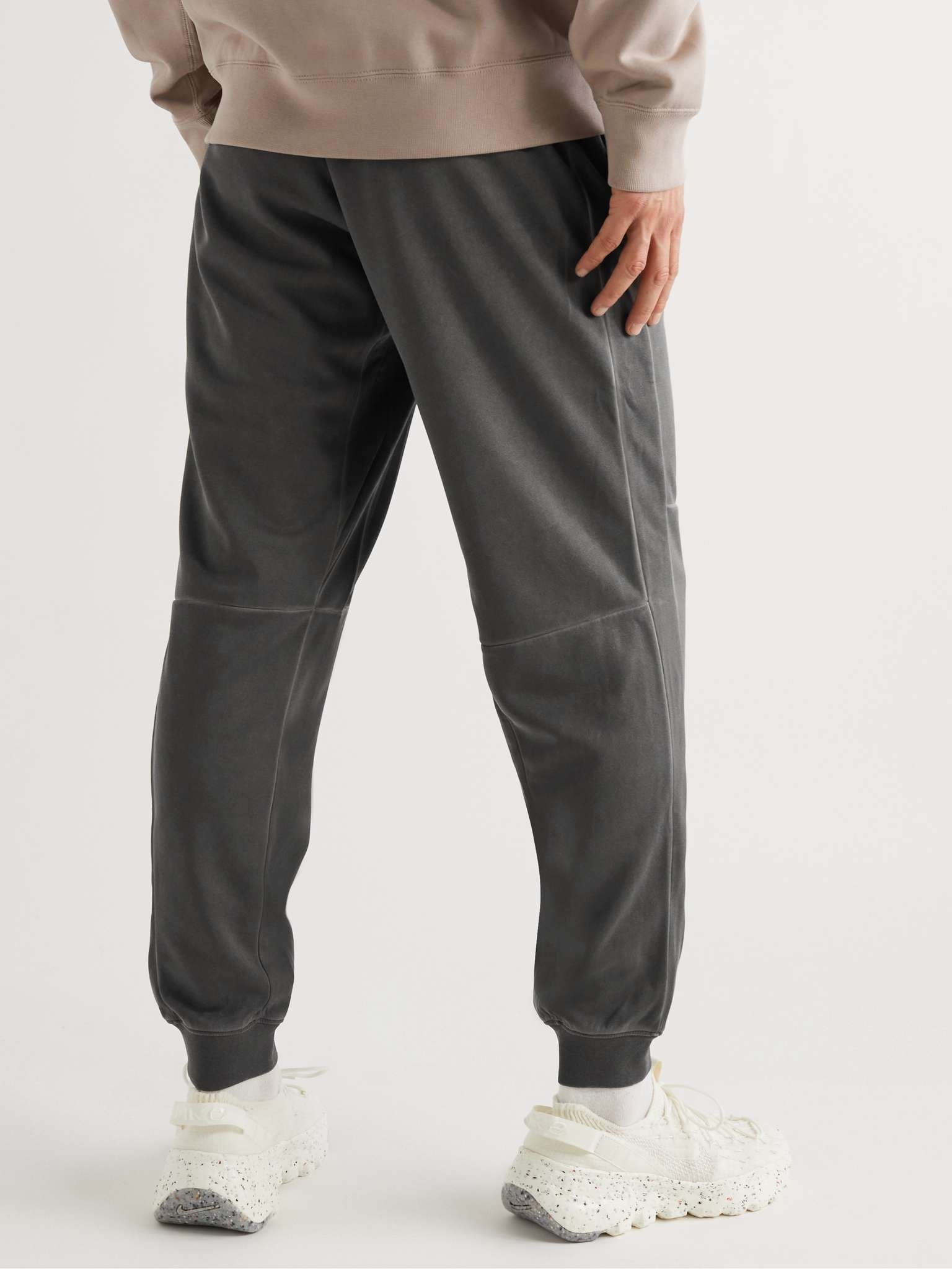 Tapered Logo-Embroidered Panelled Recycled Jersey Sweatpants - 4