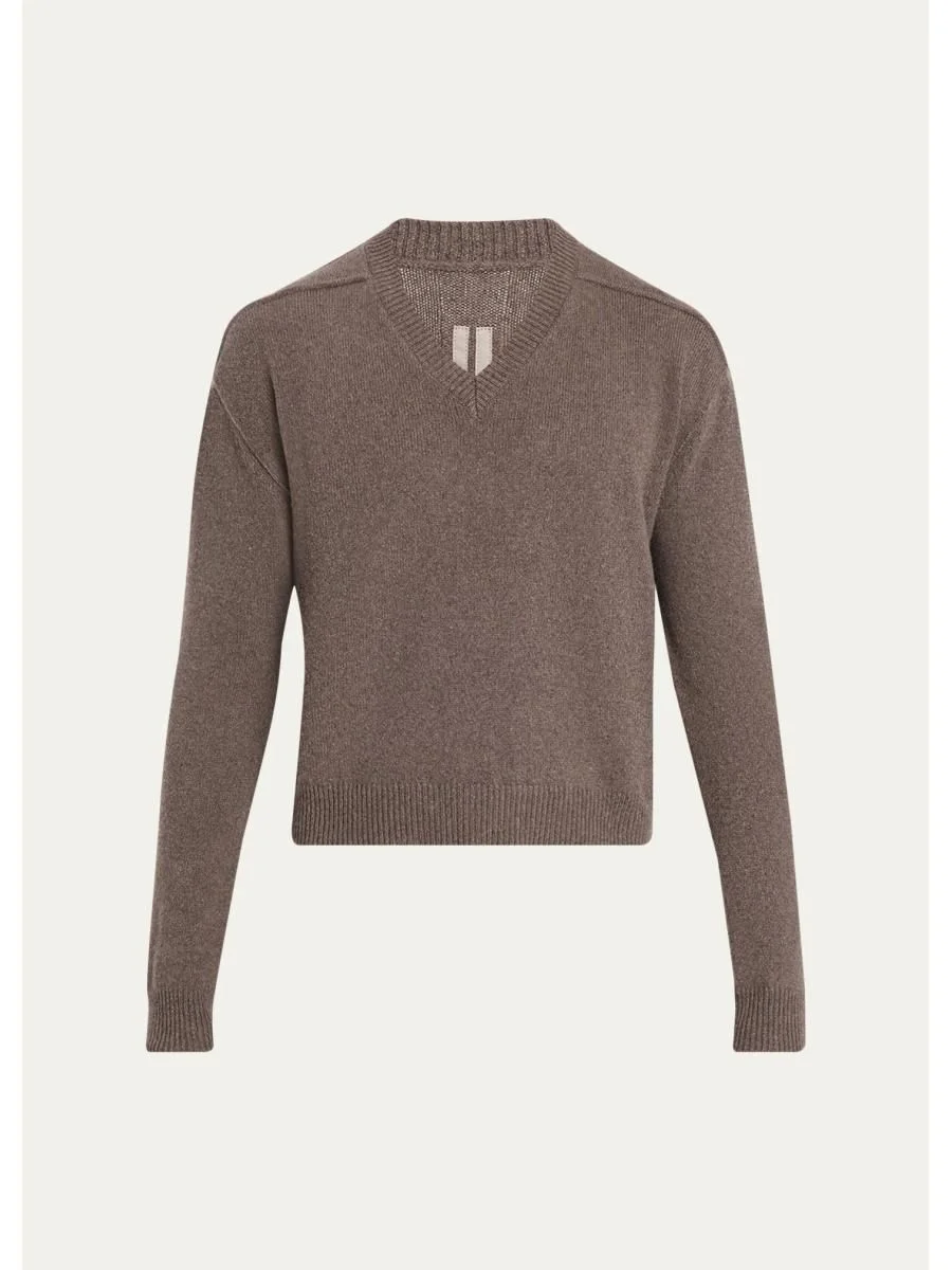 Men's Cashmere and Wool V-Neck Sweater - 1
