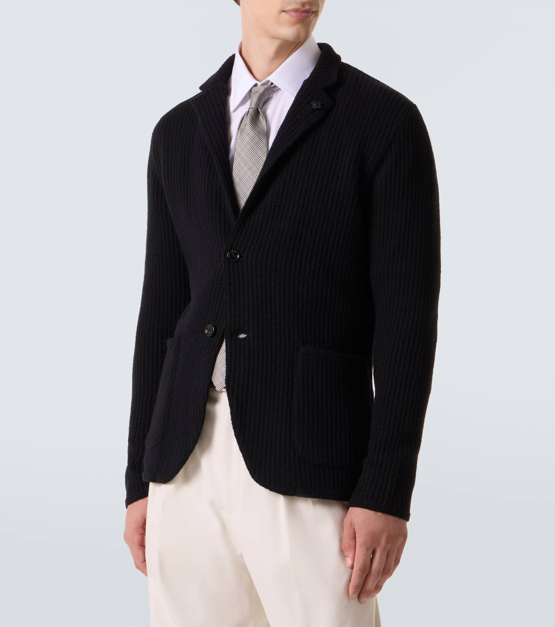 Ribbed-knit cashmere cardigan - 3