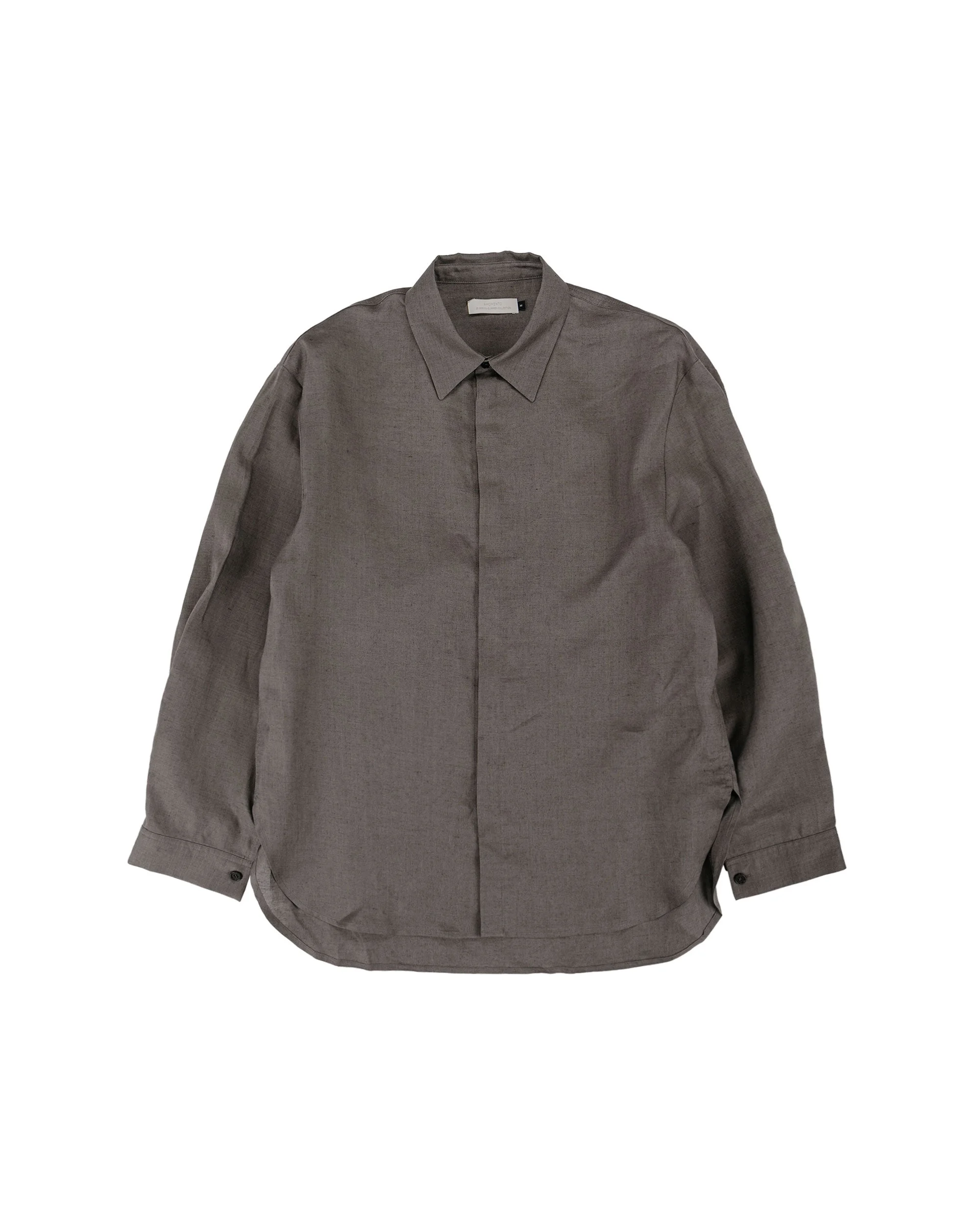 Linen Oversized Shirt Khaki - 1