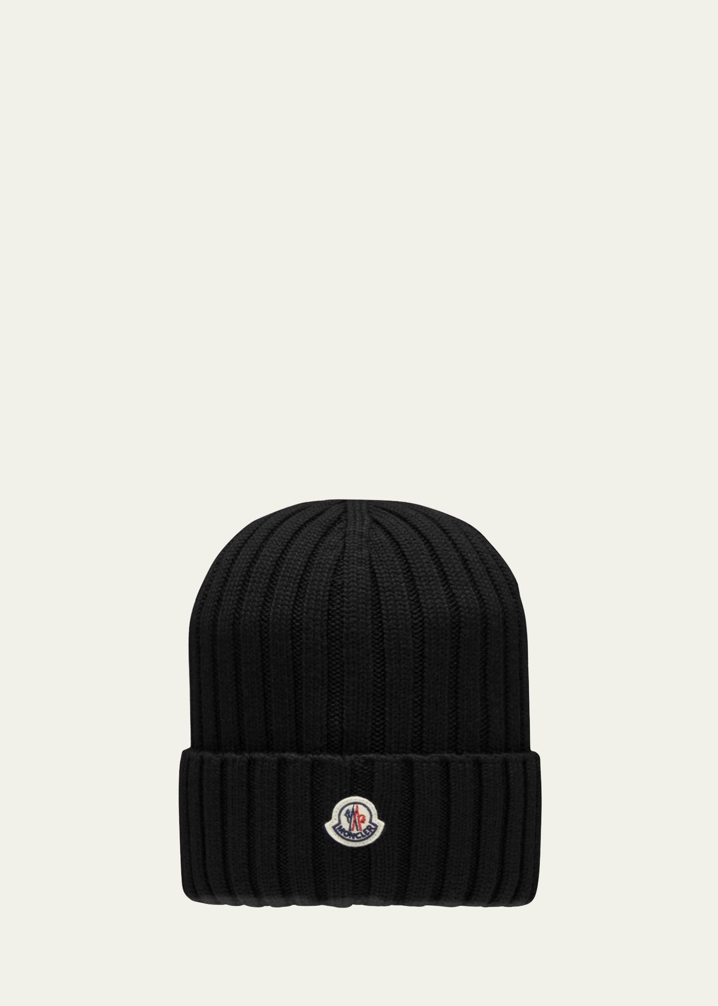 Logo Ribbed Wool Beanie - 1