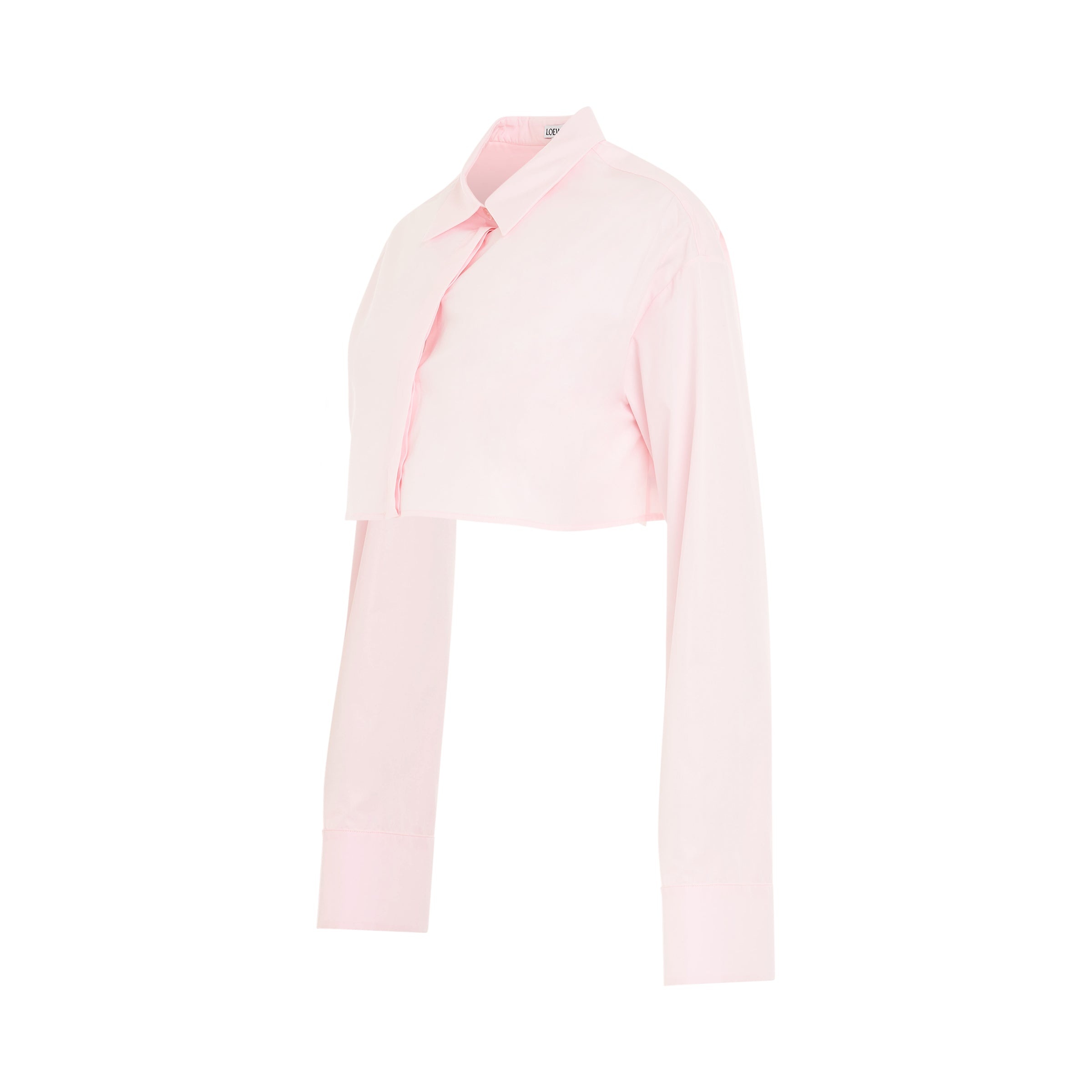 Cropped Shirt in Cotton Candy - 2