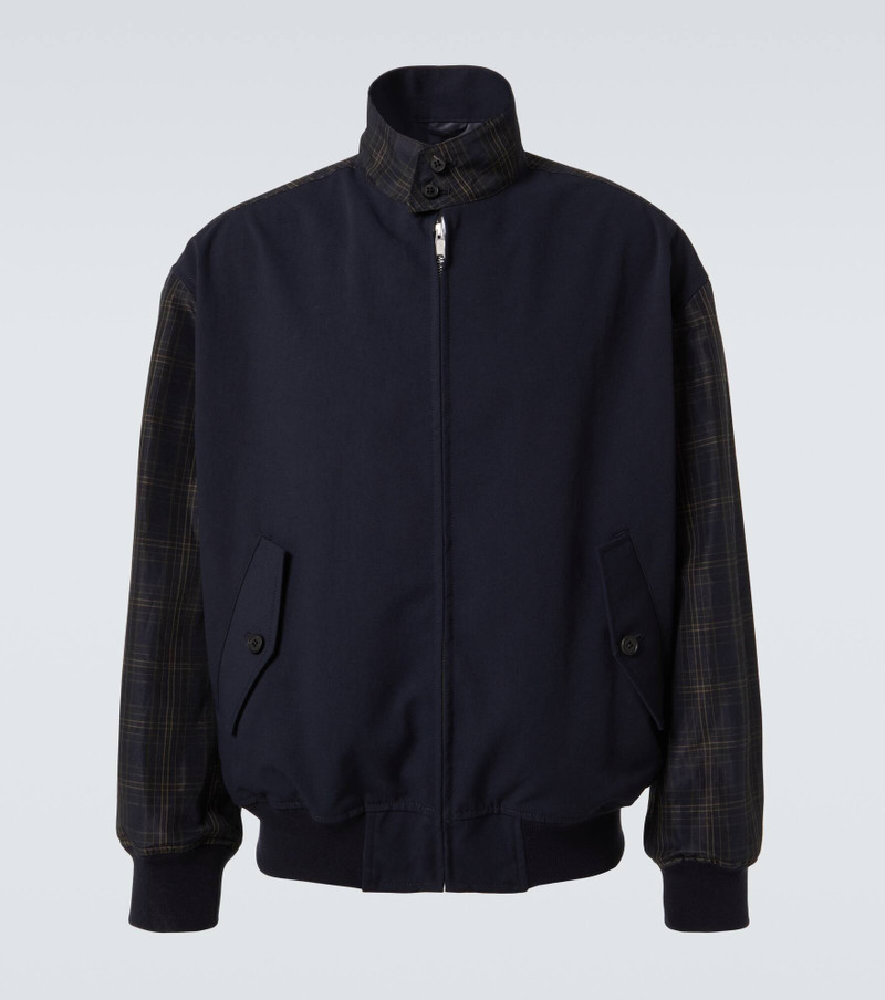 Linen-blend twill blouson 1