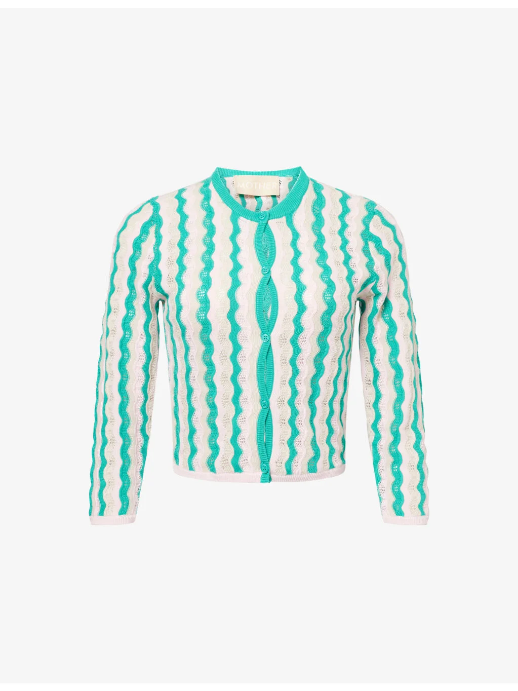 The Crew Neck Cotton Cardigan - 1