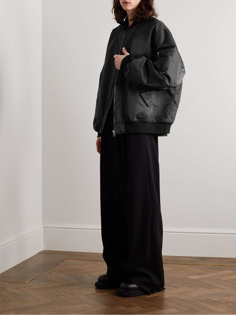 Raf Simons Oversized Logo-Appliquéd Shell Bomber Jacket outlook