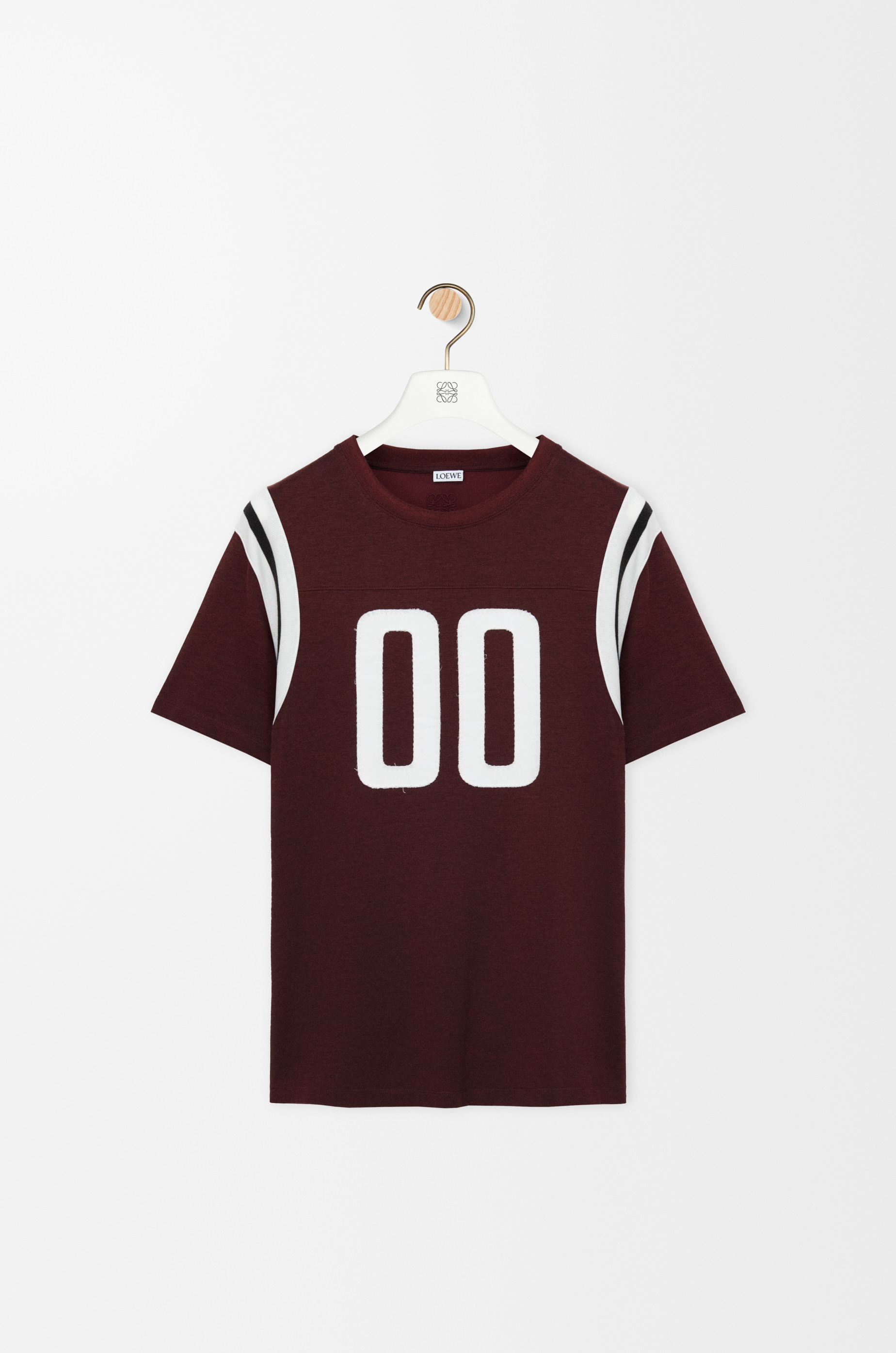 Regular fit T-shirt in cotton and viscose - 1
