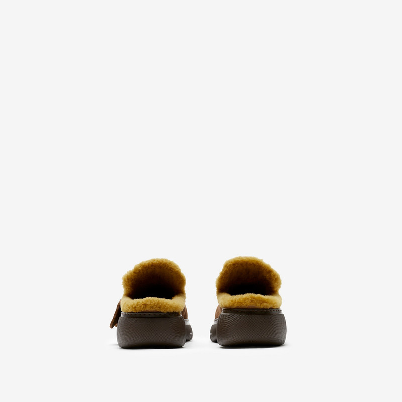 Suede and Shearling Stony Mules 4