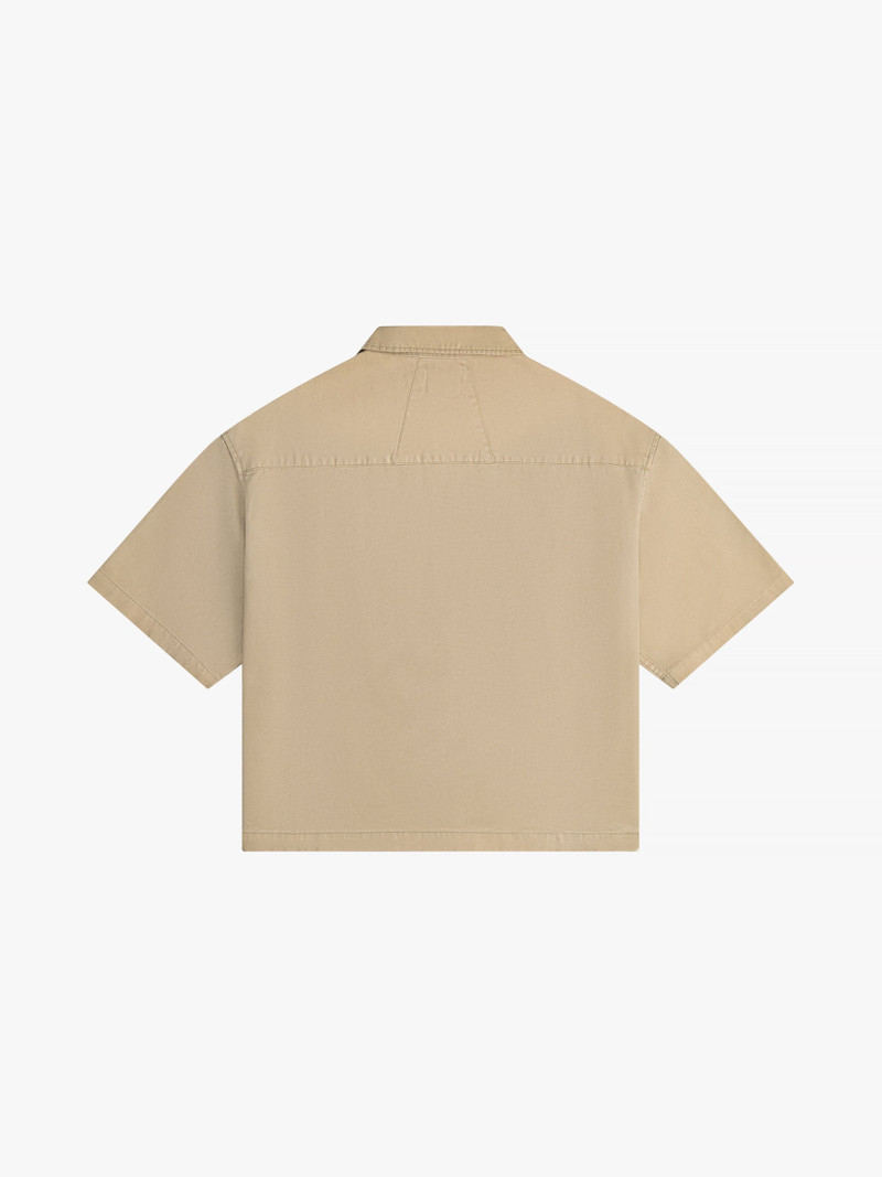 Rhude BOXY HALF-ZIP SPRAY SHIRT outlook