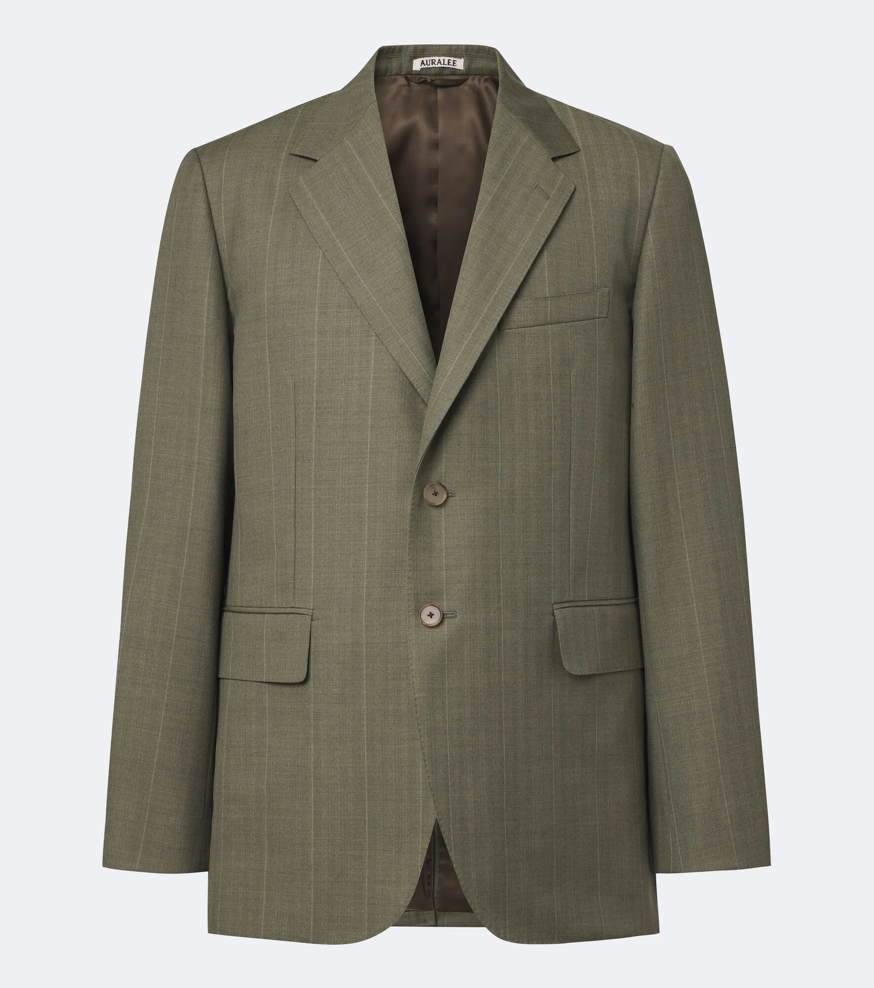 Chalk stripe wool blazer - 1