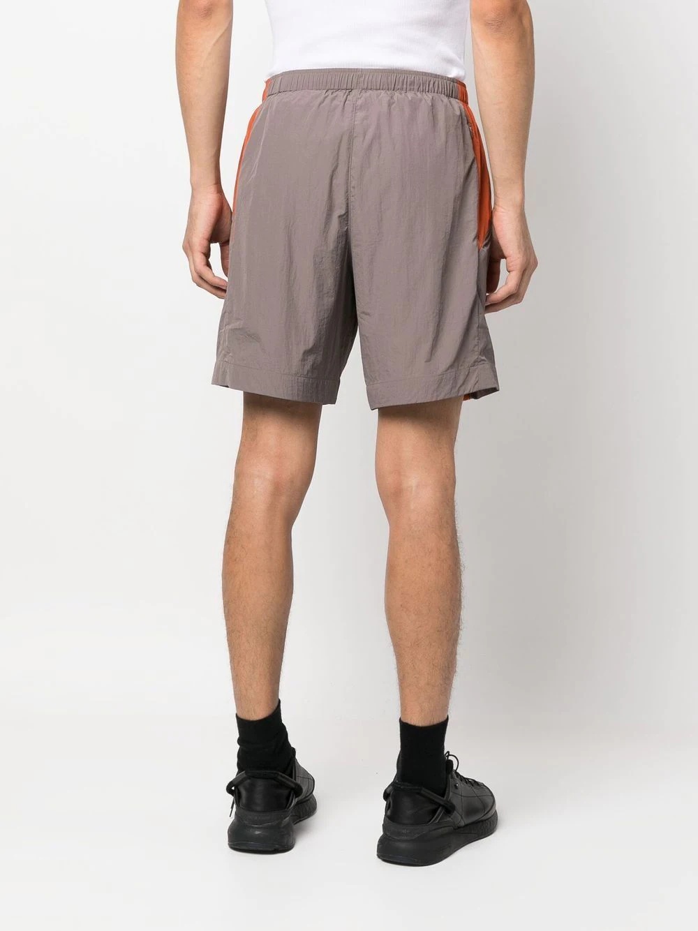 colour-block track shorts - 4