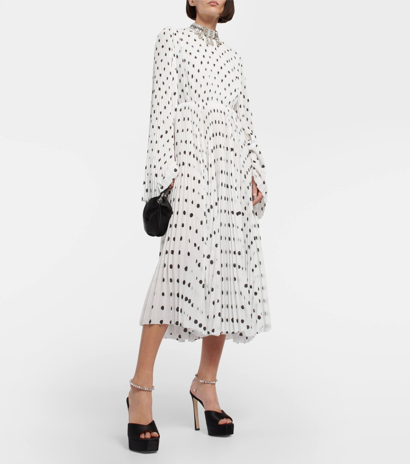 JIMMY CHOO Saeda 125 embellished satin platform sandals outlook