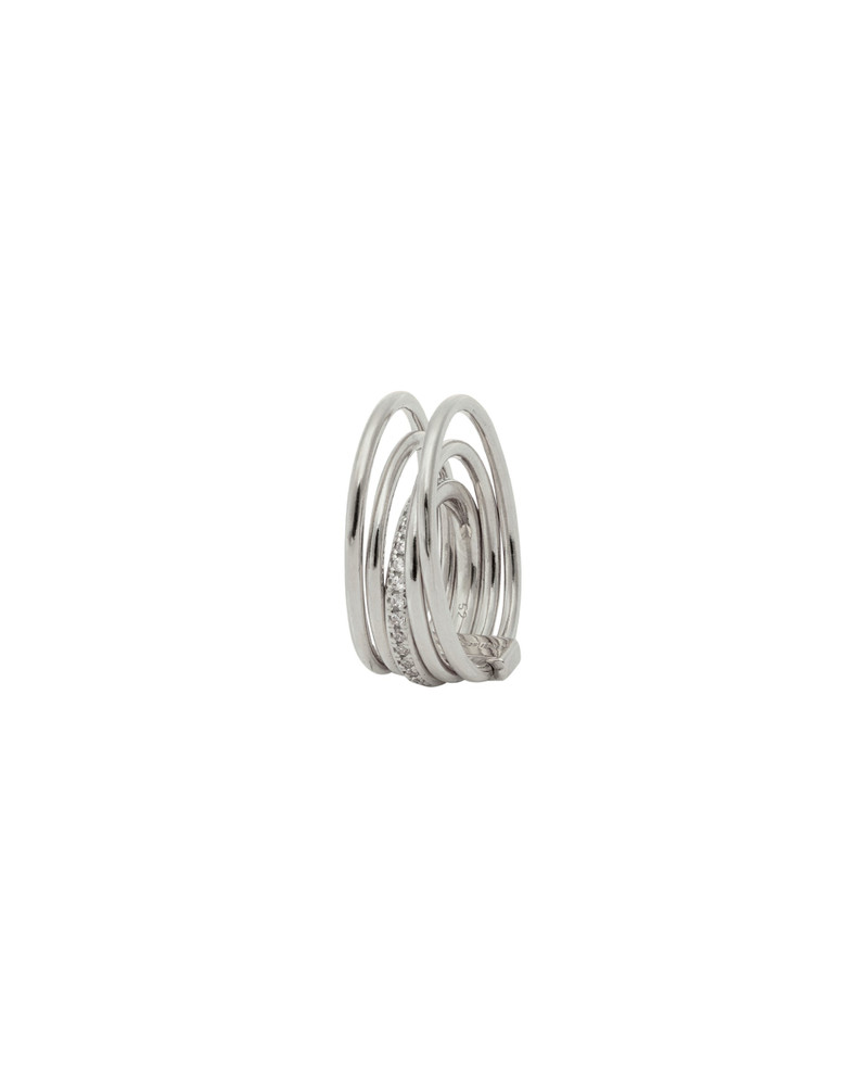 PANCONESI Silver Solar Crystal Ring outlook