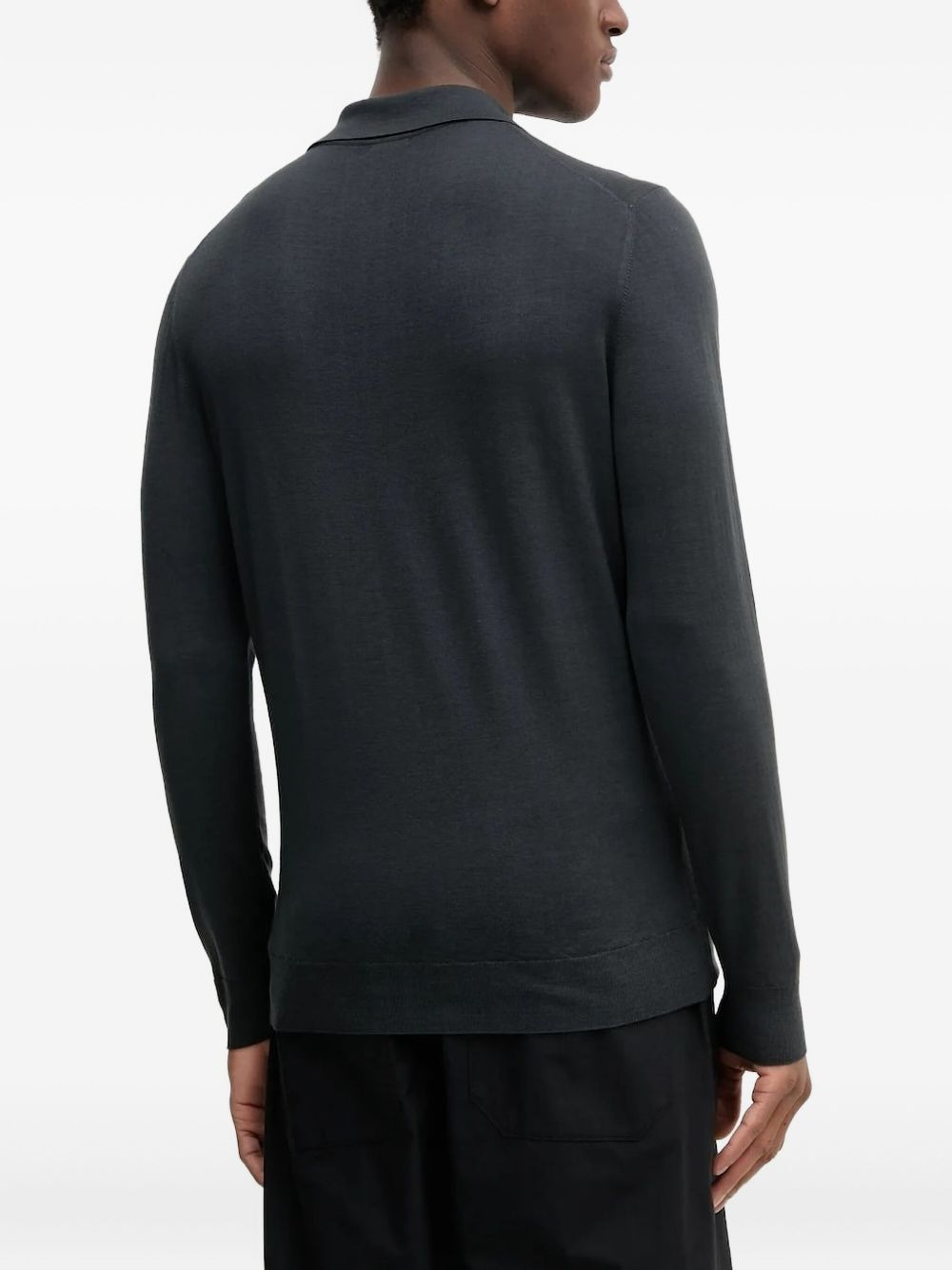 long-sleeve polo shirt - 2
