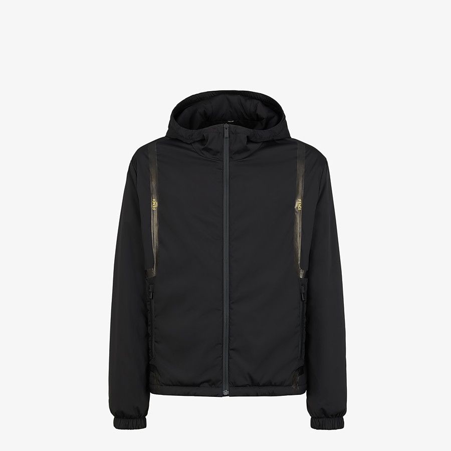 Black tech fabric jacket - 1