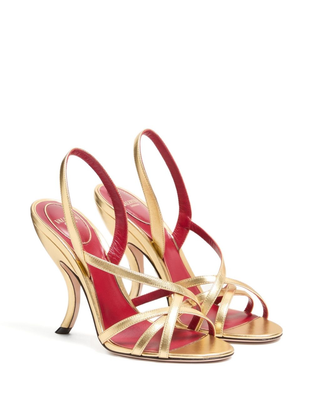 105mm Fetishique cross-strap sandals - 2